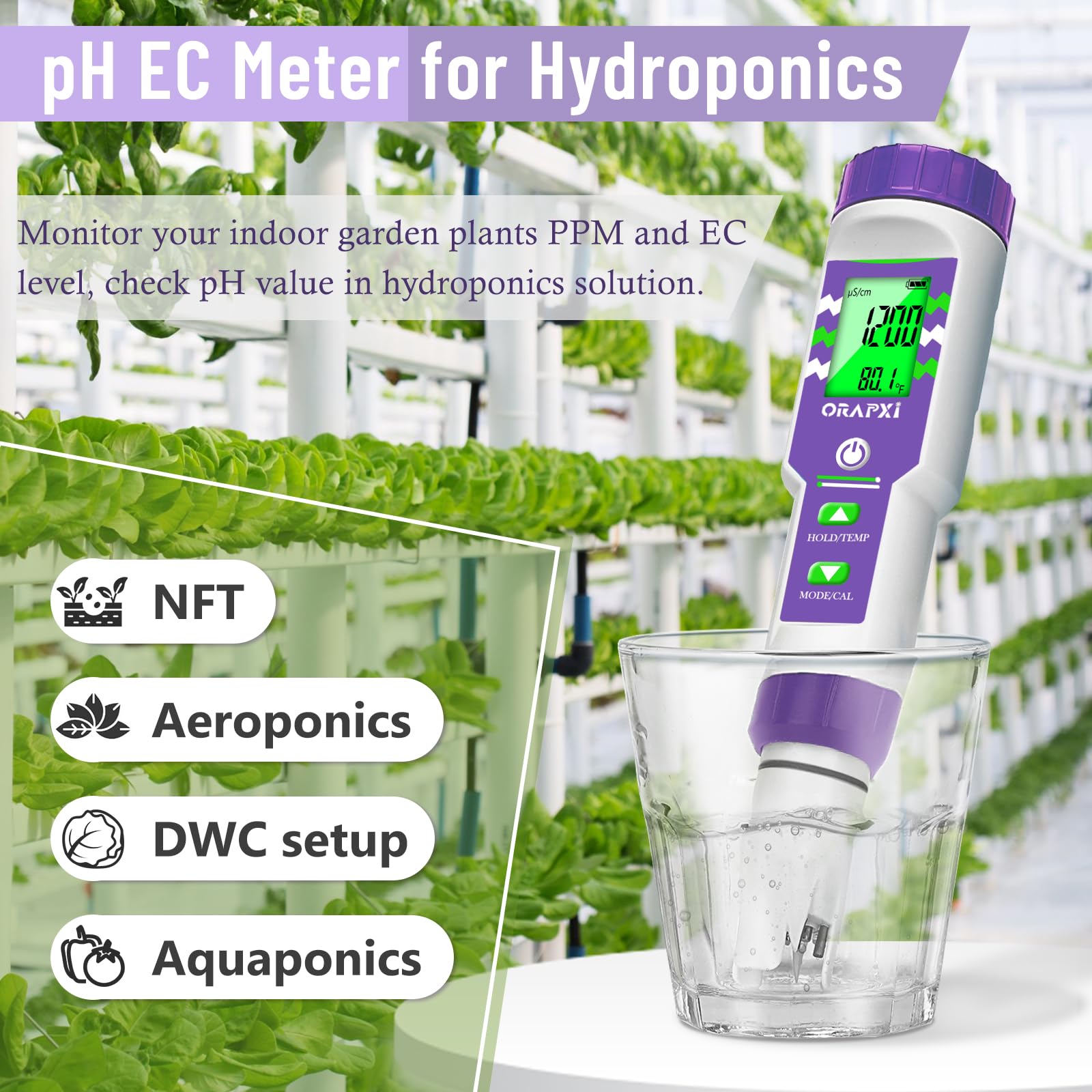 6-in-1 Pool Water Tester - Digital pH Meter, Salinity, ORP, TDS, EC & Temperature Tester for Swimming Pools, Hot Tubs & Spas | Perfect for Saltwater Pool Maintenance & Water Quality Testing