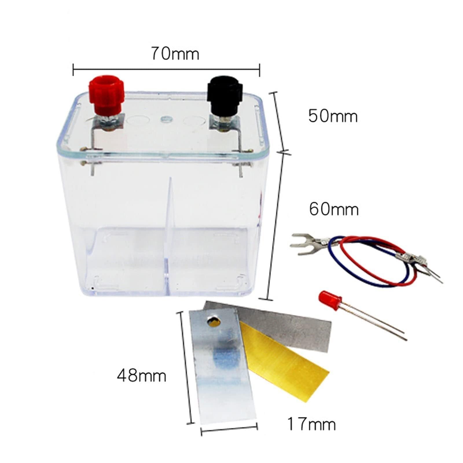 Primary Battery Experiment Kit - Convert Chemical to Electrical Energy for Science Labs & Teaching