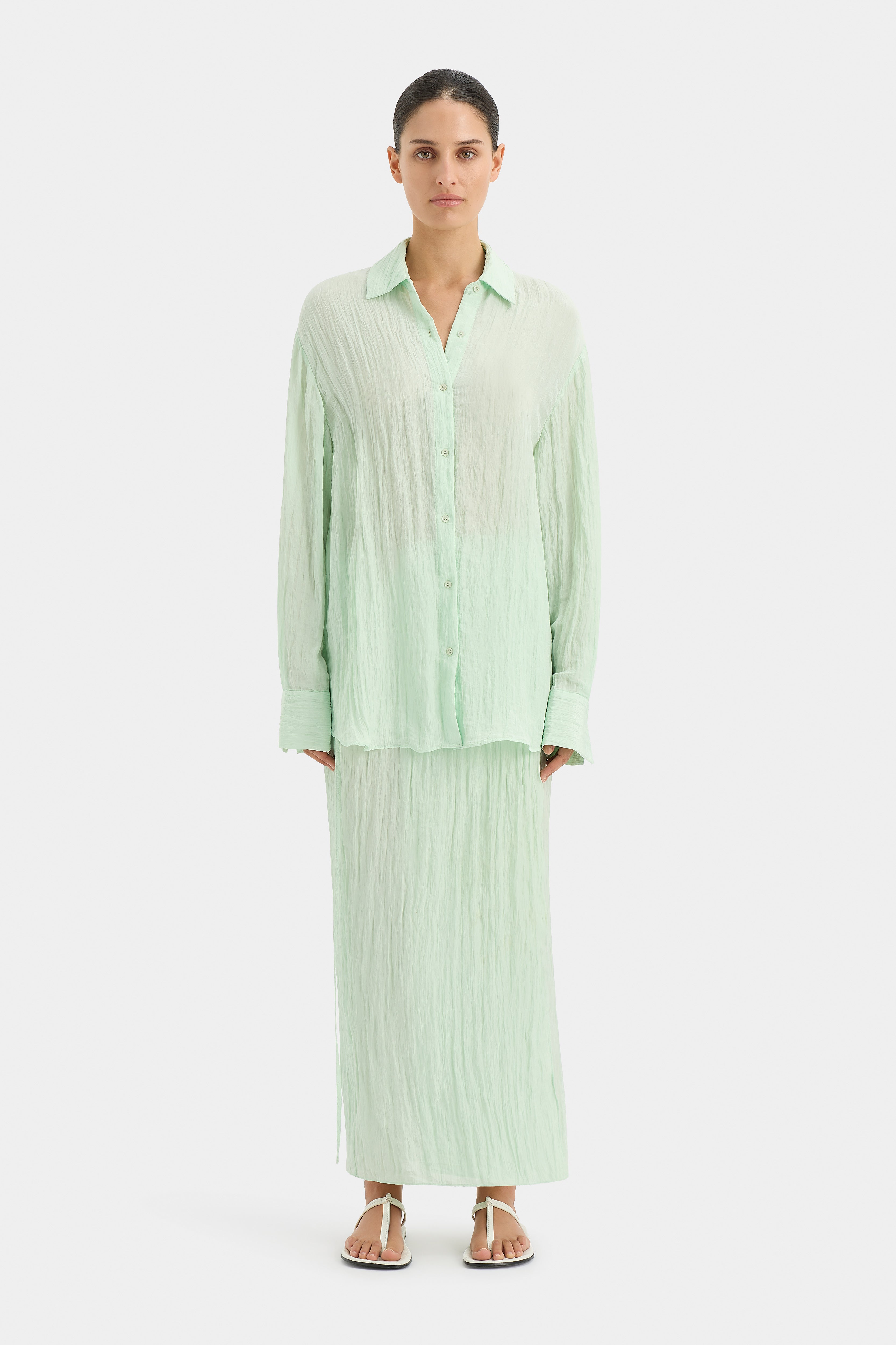 Lightweight Comfortable Ligera Shirt in Mint Green - Perfect for Casual Wear, Outdoor Activities & Travel