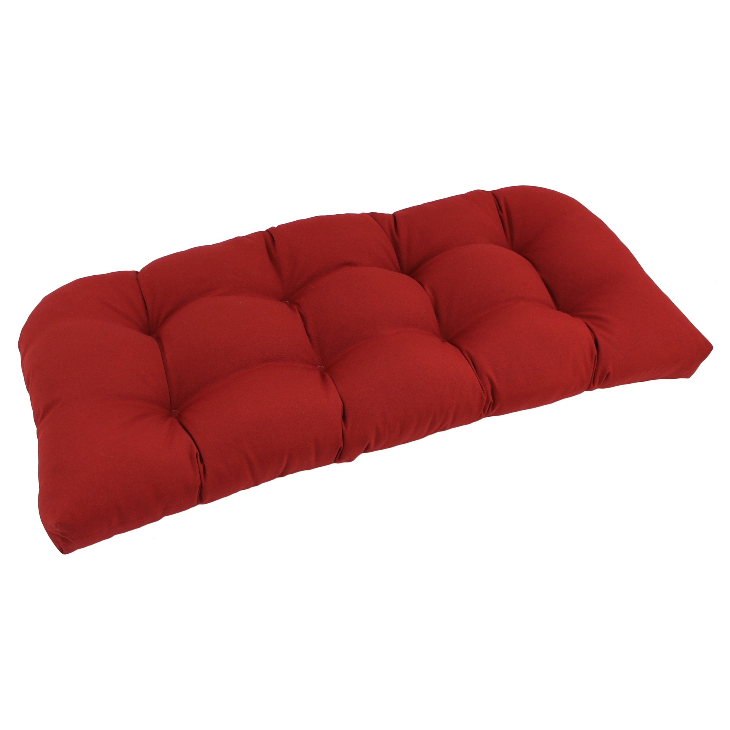 Blazing Needles U-Shaped Twill Tufted Settee/Bench Cushion - 42