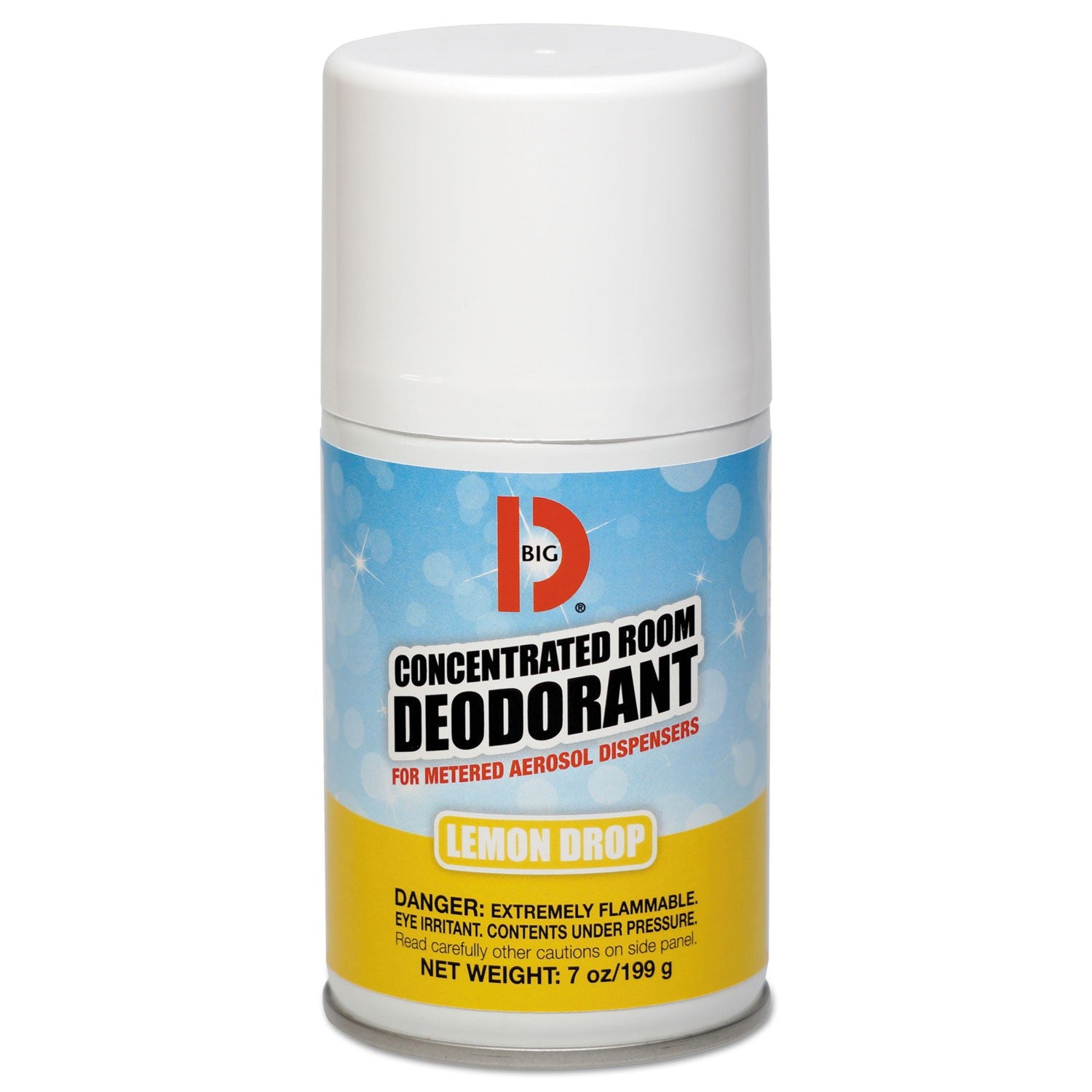 Big D Aerosol Air Freshener - Lemon Scent, 7oz (12 Pack) | Eliminate Odors in Home, Office, Car & Bathroom | Long-Lasting Freshness