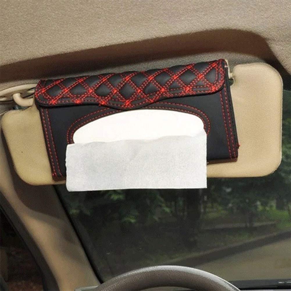 Car Sun Visor Tissue Box Holder - Universal Car Tissue Dispenser for Wipes & Paper | Perfect for Home, Office & Vehicle Organization