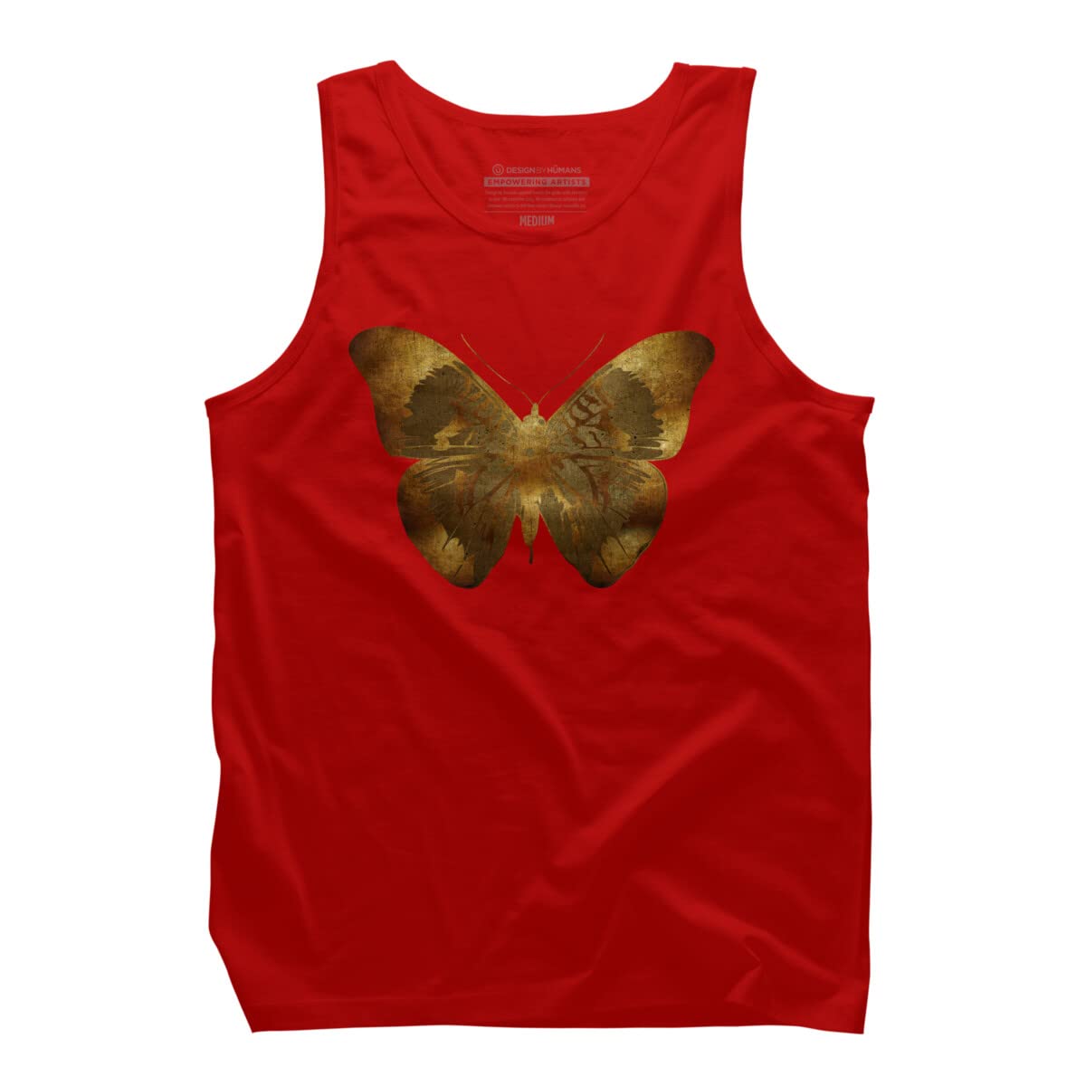 Adamzworld Iron Butterfly Graphic Tank Top for Men | Cool & Comfortable Cotton Tee | Perfect for Casual Wear, Gym & Summer Outfits