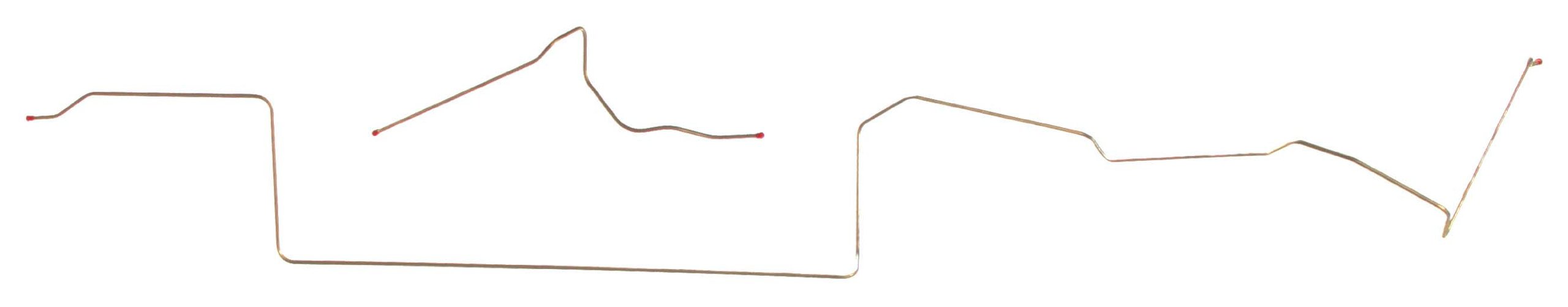 The Right Stuff ZGL6701 Front to Rear Fuel Line Kit - 2 Piece Set for 6 Cylinder Engines (Post 2/1/67) | Perfect for Classic Car Restoration & Fuel System Repair