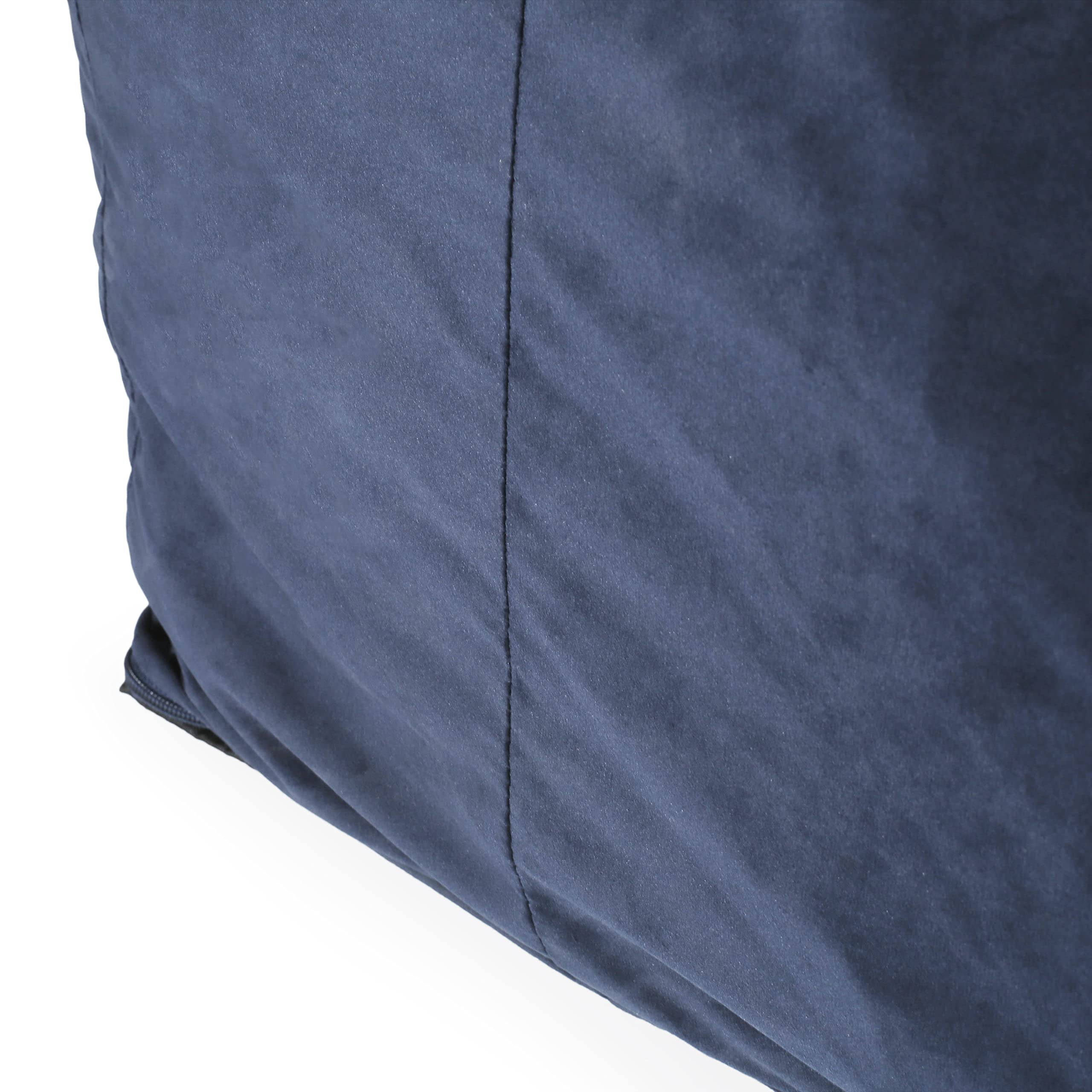 Christopher Knight Home Velie Small Bean Bag Chair - Midnight Blue, Ultra Soft & Comfortable for Kids, Teens & Adults - Perfect for Bedroom, Living Room, Dorm or Game Room Relaxation