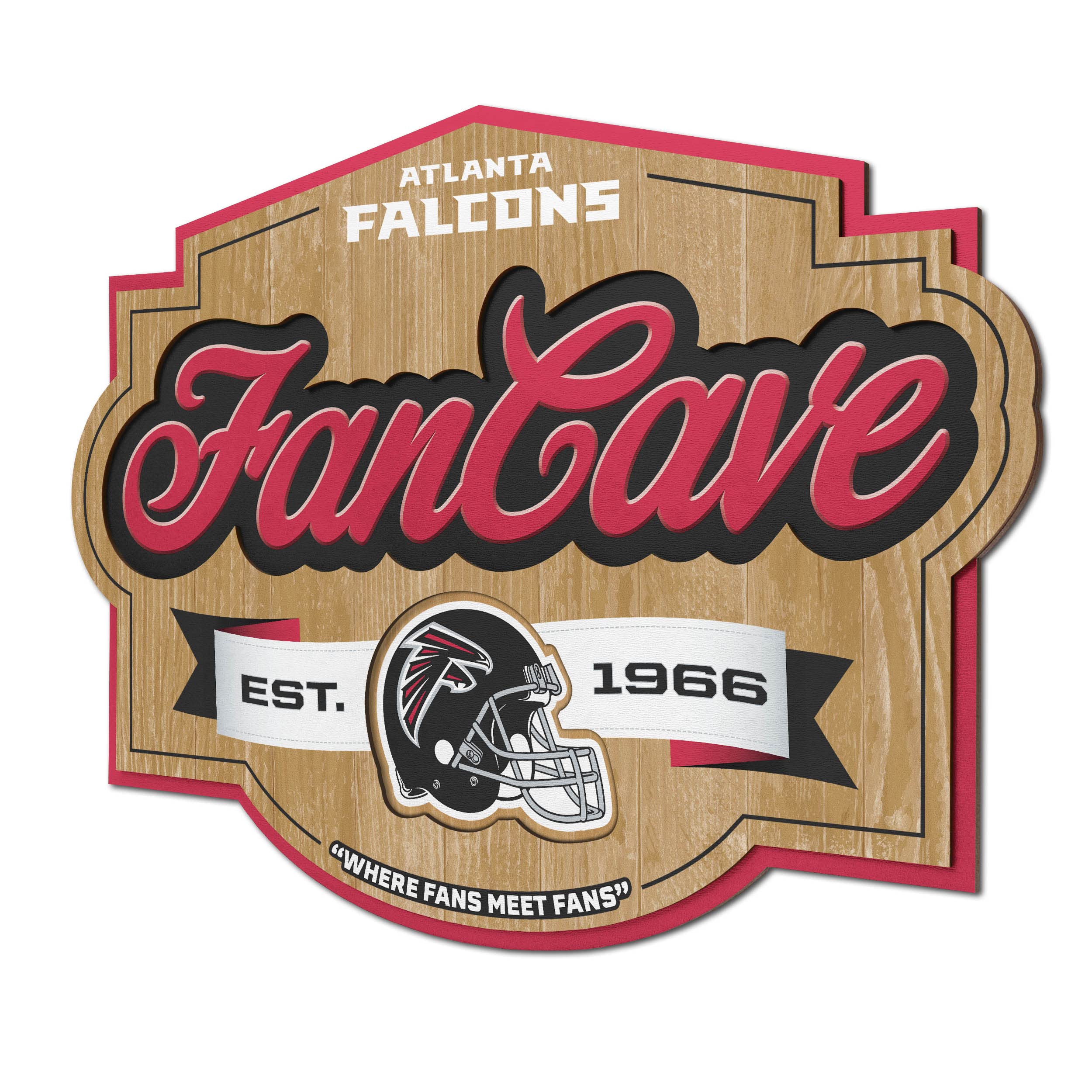 YouTheFan NFL Team Logo Metal Sign - Premium Wall Decor for Football Fans, Man Cave, Game Room, and Sports Bar Decorations