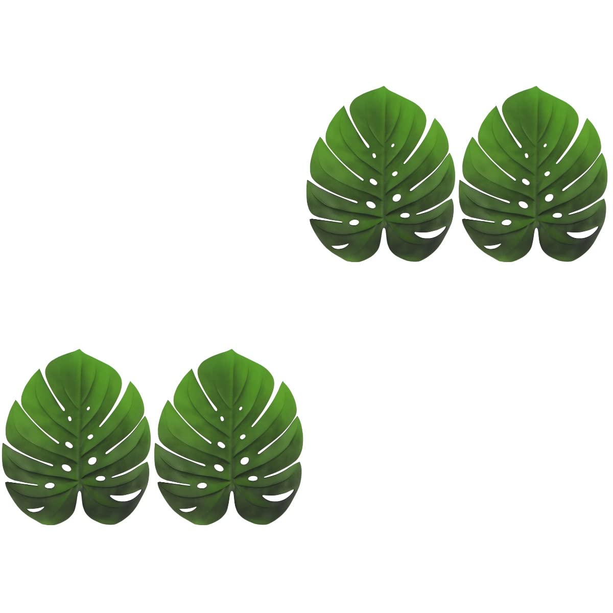 Luxshiny 4Pcs Turtle Back Leaf Placemats - Non-Slip Heat Resistant Artificial Plant Table Mats for Dining Table Decor, Wedding Party, Home Kitchen & Outdoor Picnic Use