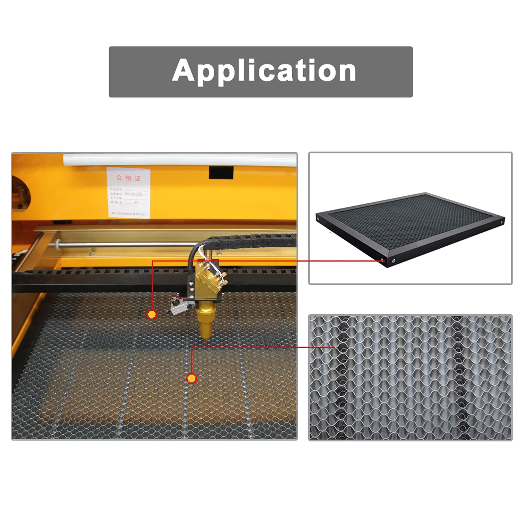 Premium Aluminum Honeycomb Work Table 1000x600mm for CO2 Laser Engraver, CNC Router & Cutting Machine - Ideal for Laser Engraving, Woodworking & Metal Fabrication