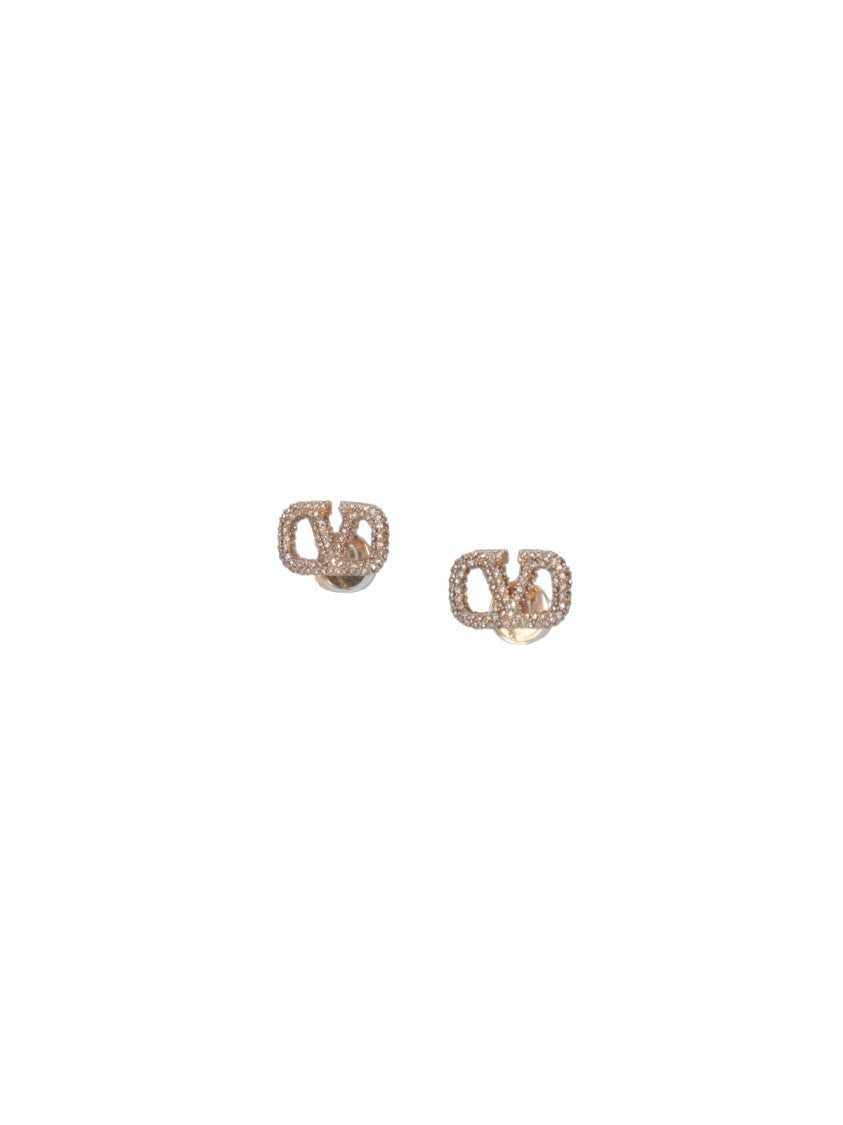 Vlogo Signature Swarovski Crystal Gold Earrings for Women - Elegant Jewelry Gift for Wedding, Party & Special Occasions