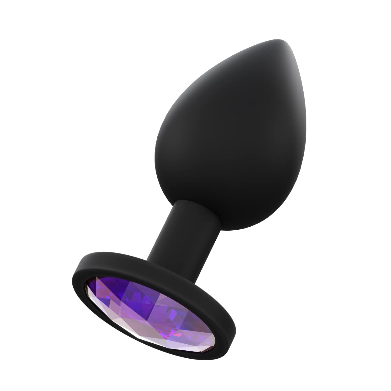 3 Pack Black Diamond Anal Training Butt Plugs - Soft Silicone Beginner Kit with Flared Base & Velvet Gift Bag - Adult Fetish Toys for Couples, Solo Play & Sensual Exploration