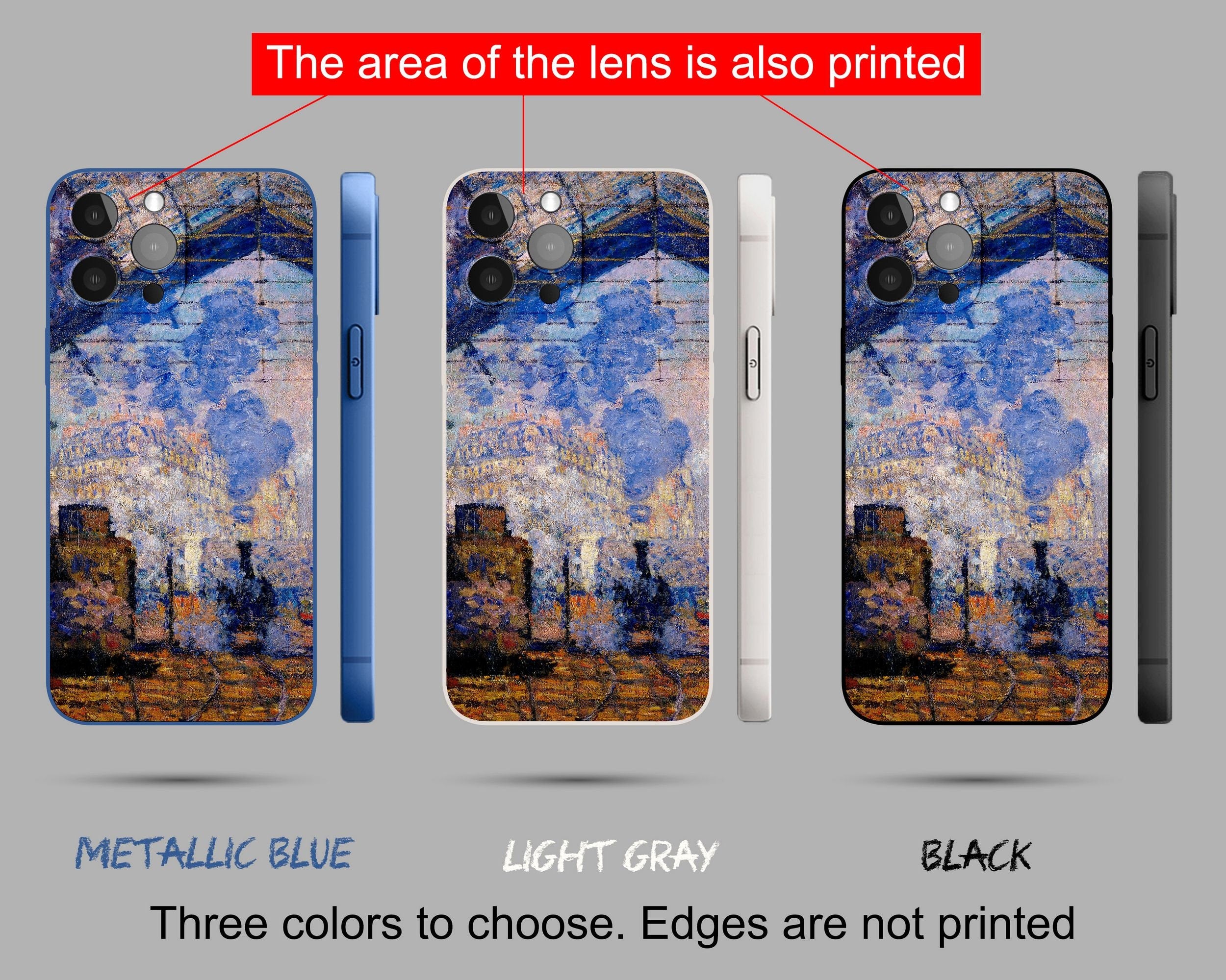 Claude Monet Saint Lazare Train Station Painting iPhone Case - Premium Silicone Cover for iPhone 12 Pro Max/X/8 Plus - Artistic Impressionist Design - Perfect for Art Lovers & Daily Protection
