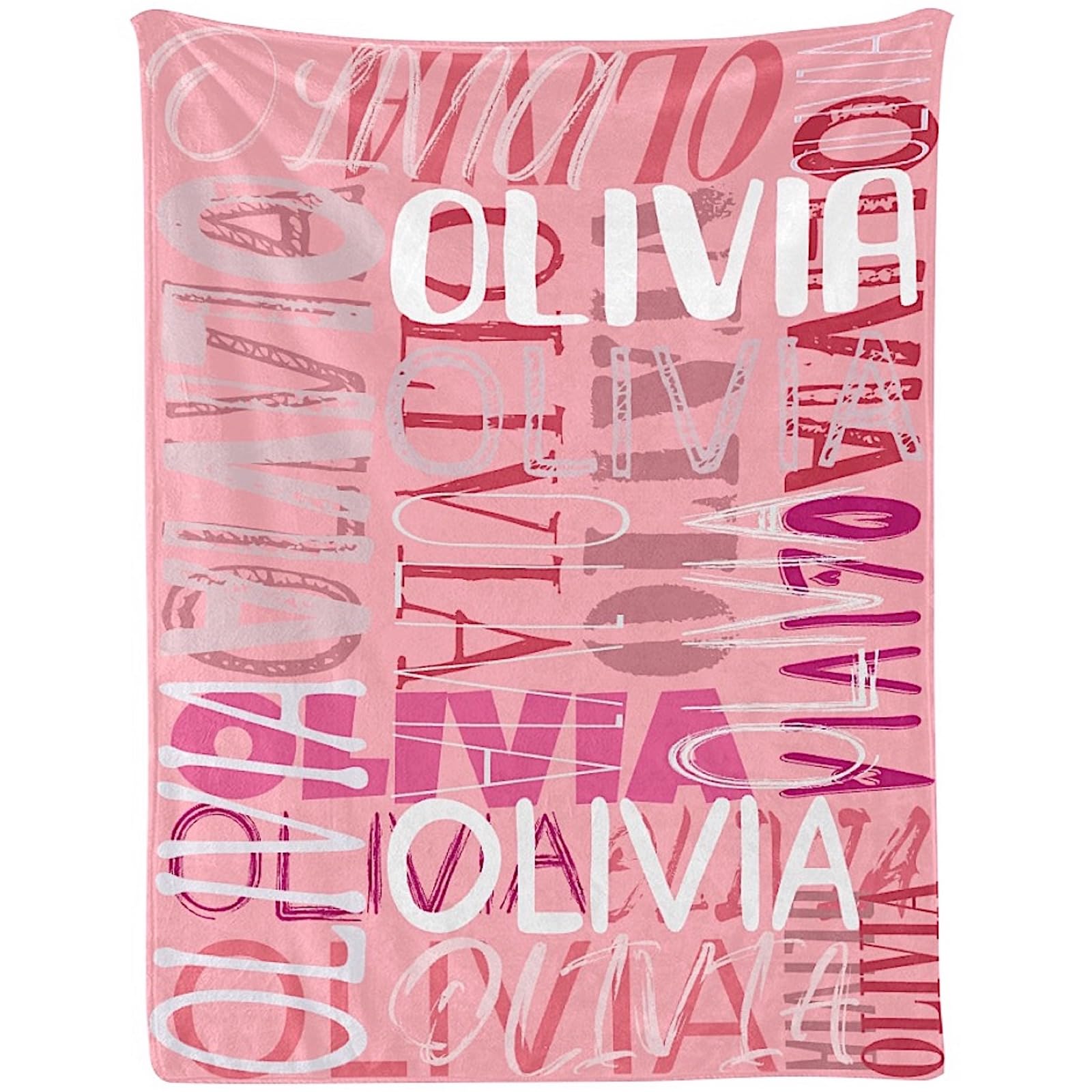 Personalized Monogram Blanket with Name - Baby & Adult Gift for All Occasions
