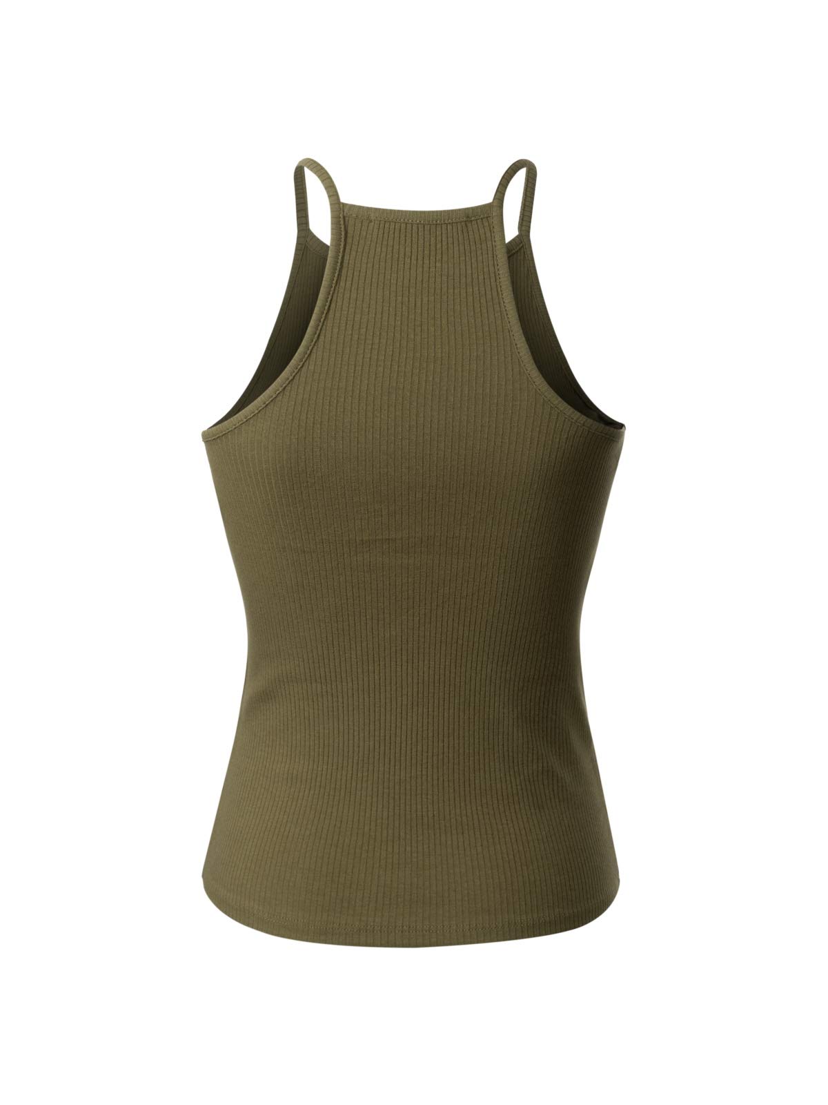 MixMatchy Women's Ribbed High Neck Tank Top - Casual Basic Activewear for Yoga, Gym & Everyday Wear
