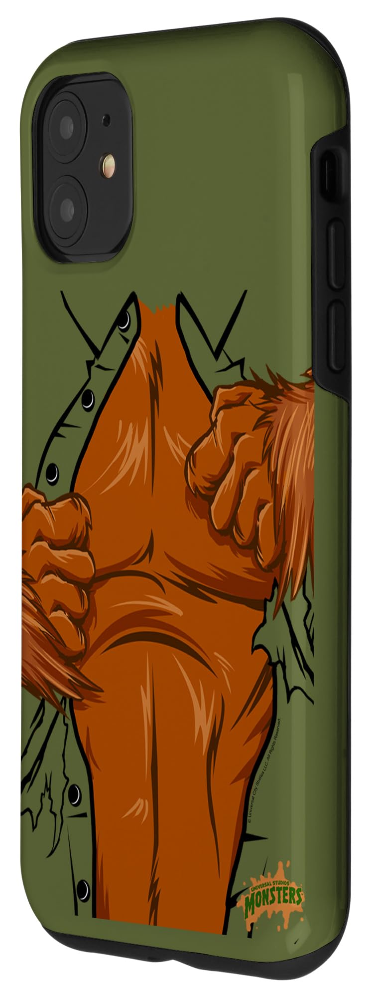 iPhone 11 Universal Monsters The Wolf Man Phone Case - Horror Movie Inspired Protective Cover for iPhone 11 - Perfect for Halloween Cosplay, Horror Conventions & Movie Themed Parties