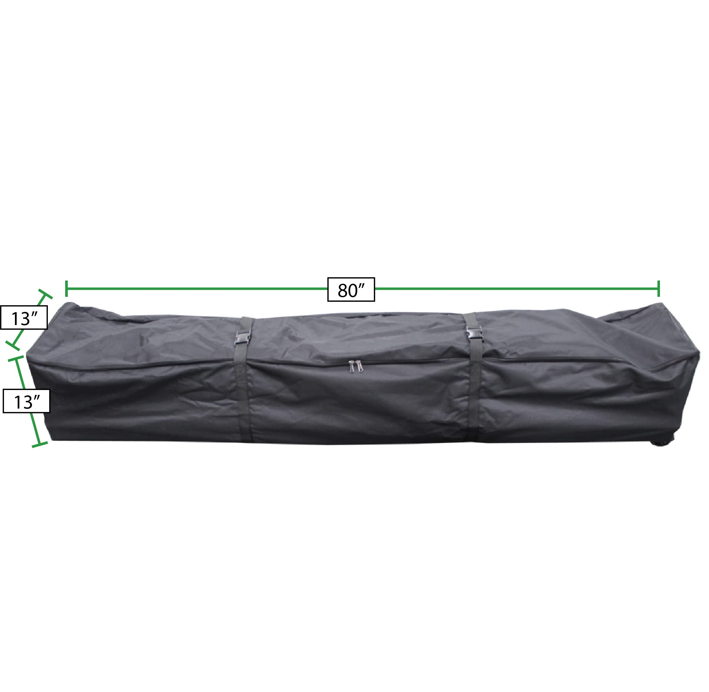 Heavy Duty 80-inch King Canopy Roller Bag with Handles - Durable Storage for Tents, Canopies, Sheds, Car Ports & Gazebos | Perfect for Outdoor, Garden & Household Storage | Black CRB80