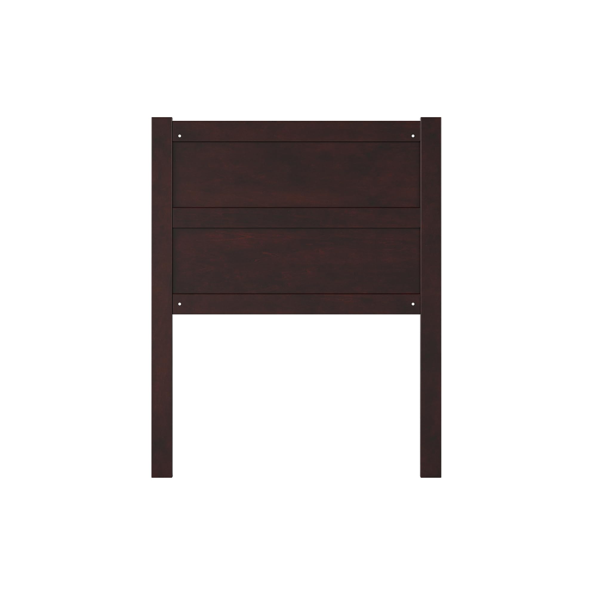 AFI NoHo Solid Wood Panel Headboard with USB Charging Port - Twin Size Espresso Brown - Perfect for Bedroom Upgrade & Modern Home Decor