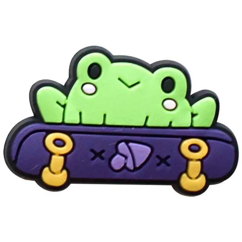Funny Duck & Frog Shoe Charms for Crocs, Sandals, Clogs - Cute Shoe Pins & Badges for Women, Men & Kids - Perfect for Jeans & Shoe Decorations - Great for Casual Wear, Parties & Gifts
