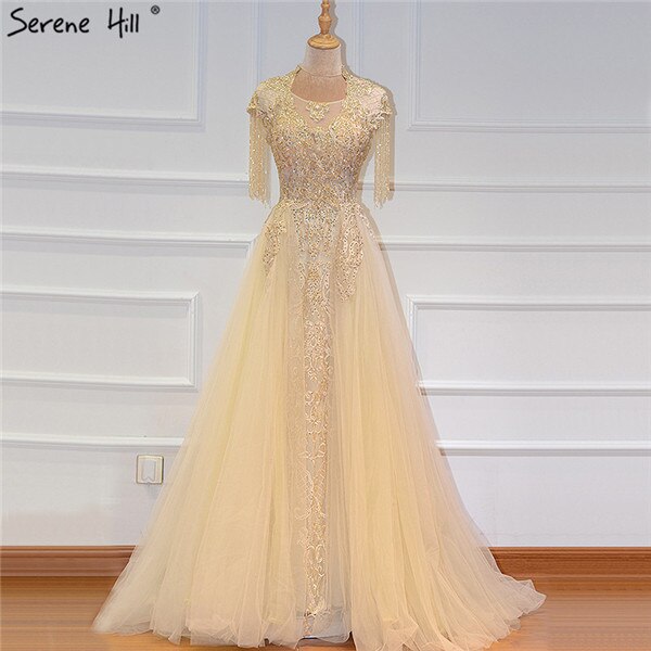 Elegant Grey Luxury Mermaid Evening Gown with Train & Cap Sleeves Beading for Women - Perfect for Prom, Gala & Formal Parties 2025