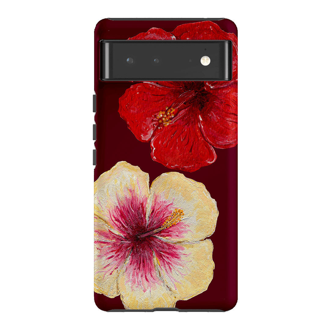 Premium Hibiscus Flower Phone Case - Durable Protective Cover for iPhone & Samsung - Tropical Floral Design for Beach, Vacation & Summer Style