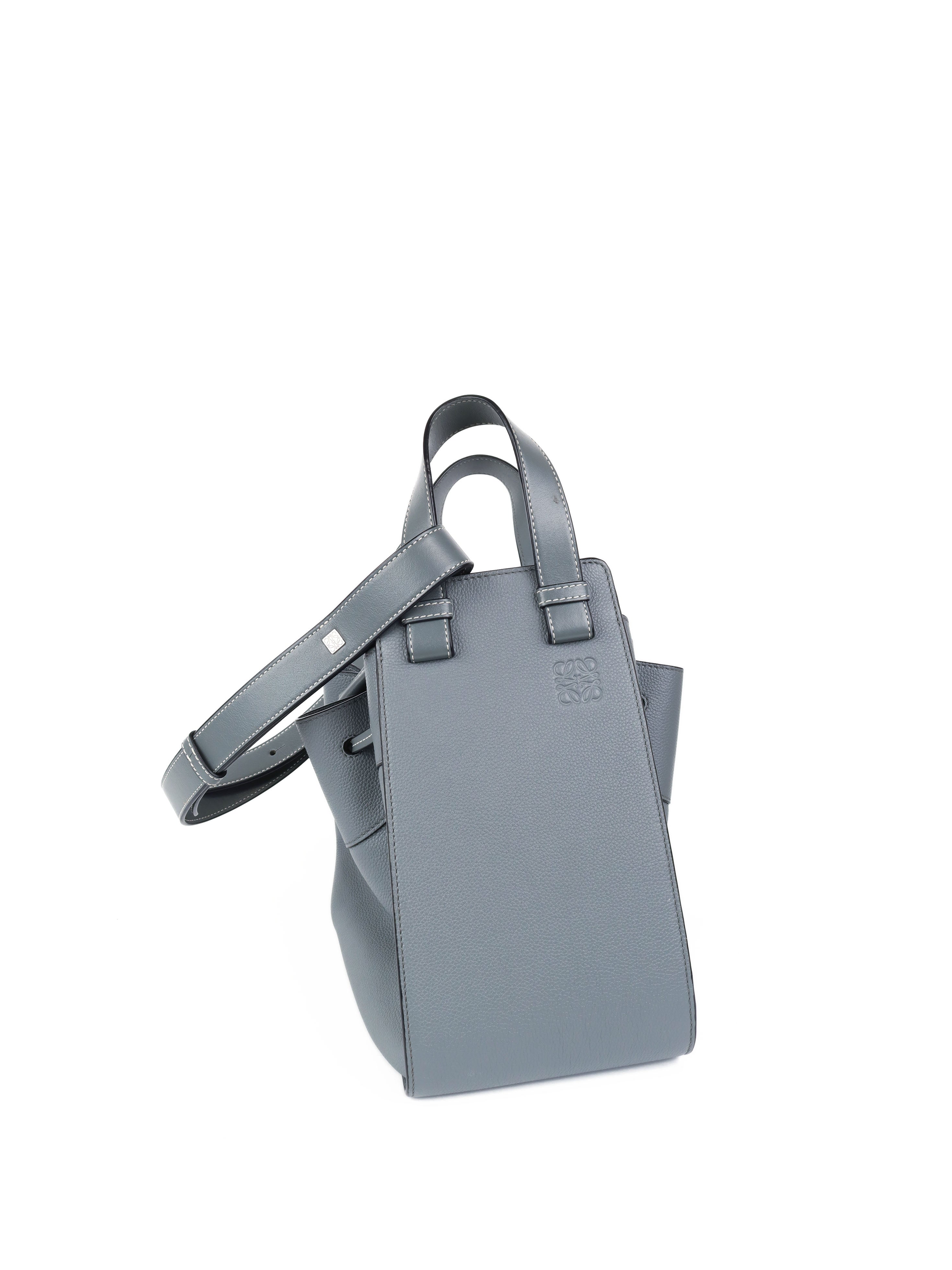 Loewe Medium Grey Hammock Bag - Stylish Crossbody Shoulder Bag for Women | Perfect for Work, Travel & Everyday Use