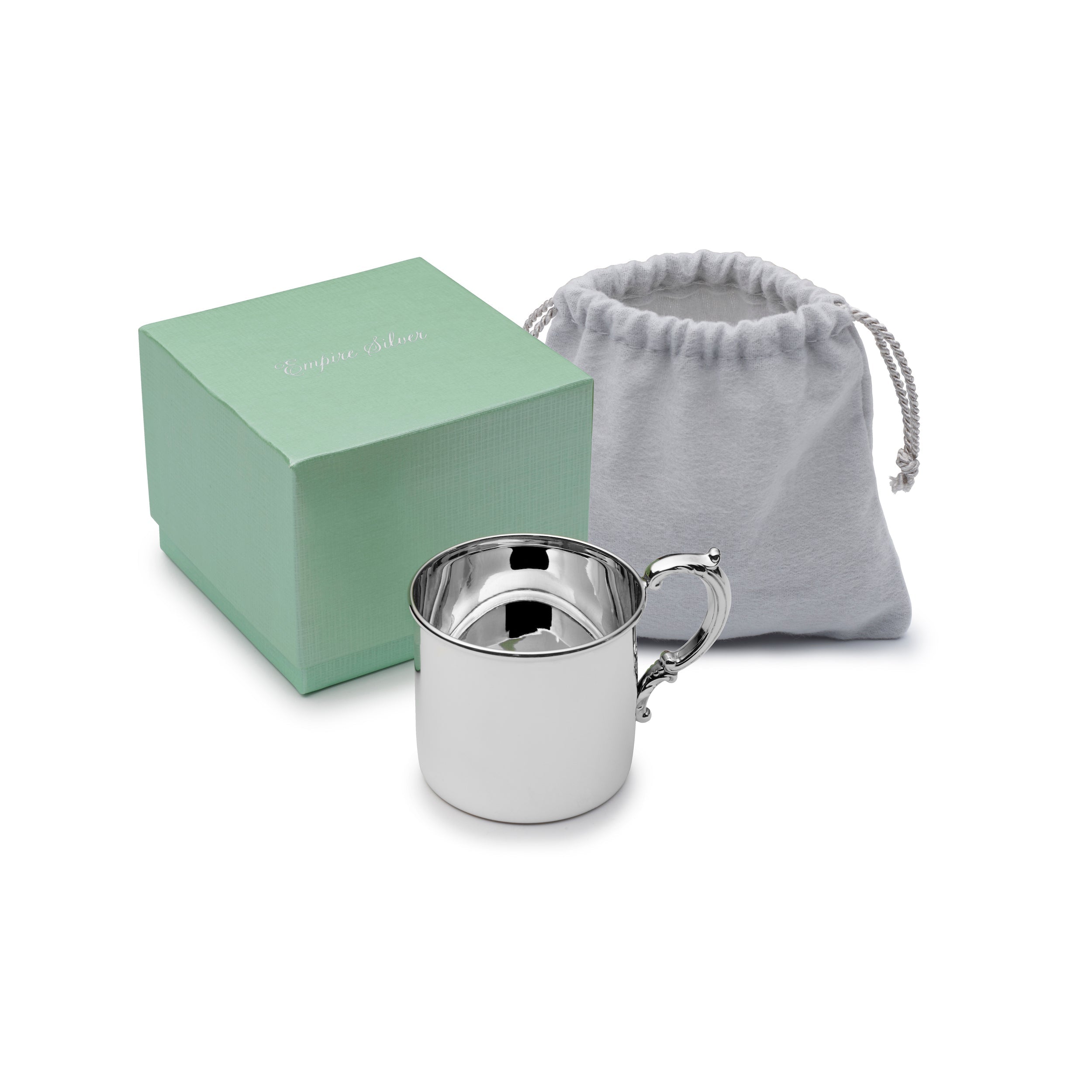 Sterling Silver Baby Cup - Engraved Christening Gift for Newborns - Perfect for Baptism, First Birthday & Keepsake Memories