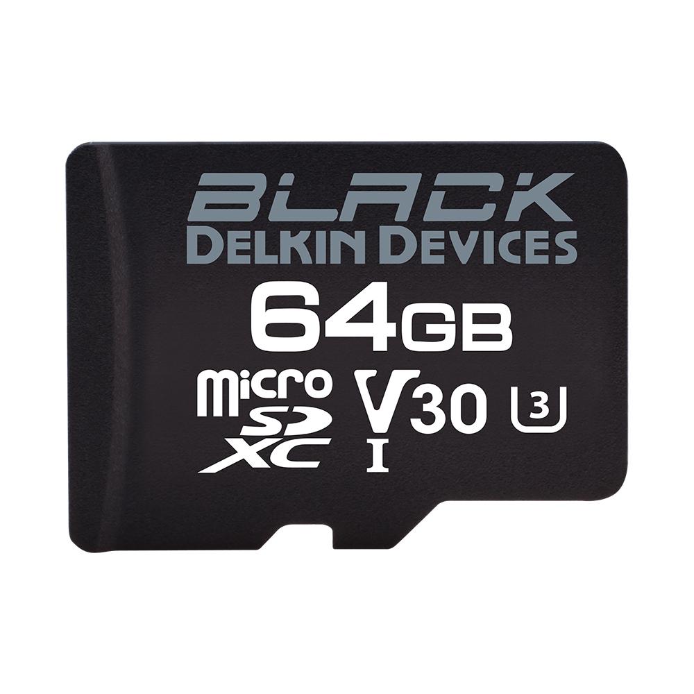 Delkin 64GB microSDHC UHS-I Class 10 Memory Card - High Speed for Smartphones, Tablets, Drones & Action Cameras - Perfect for 4K Video Recording & Fast Data Transfer