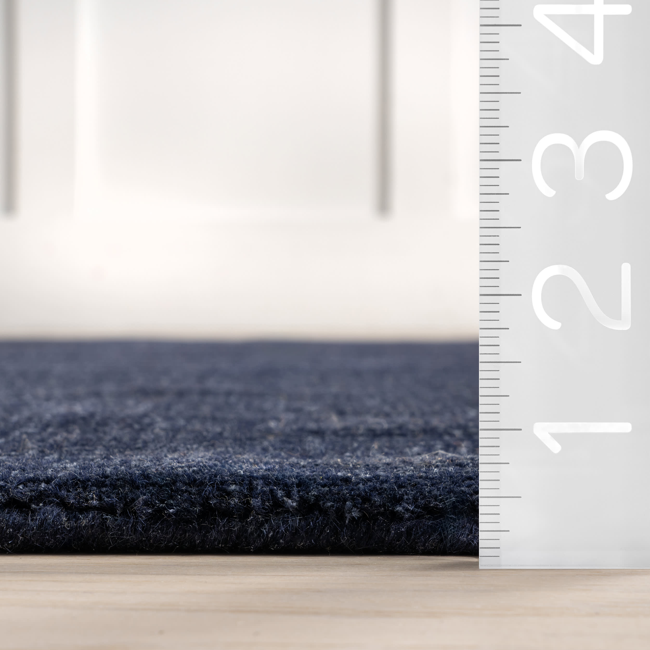 Arrel Speckled Wool Blend Rug in Midnight - Soft & Durable Area Rug for Living Room, Bedroom, or Office Decor