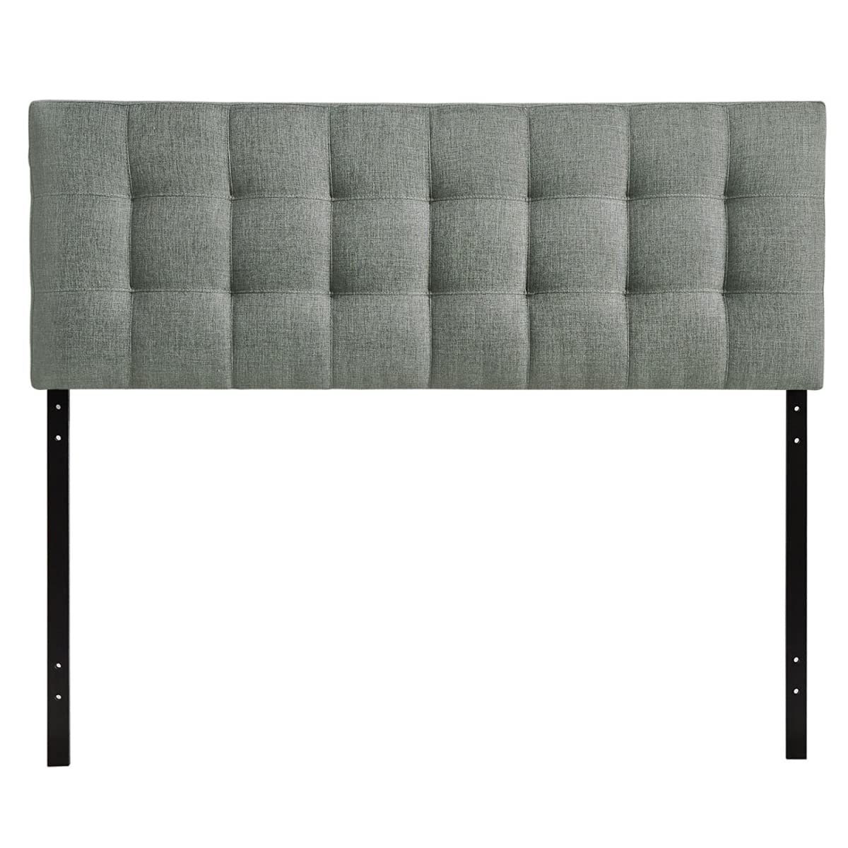 MYCO Furniture Full/Queen Size Upholstered Tufted Headboard - Luxe Capri Blue Velvet Fabric for Bedroom Decor | Perfect for Master Bedroom, Guest Room & Apartment Styling