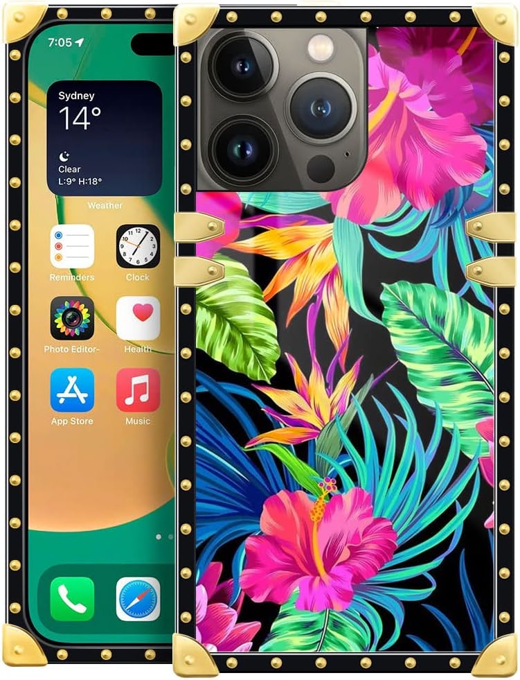 Premium Leopard Crown iPhone 14 Plus Case Cover - 6.7 Inch Shockproof Protective Phone Case for Women & Men | Perfect for Everyday Use, Travel & Outdoor Activities