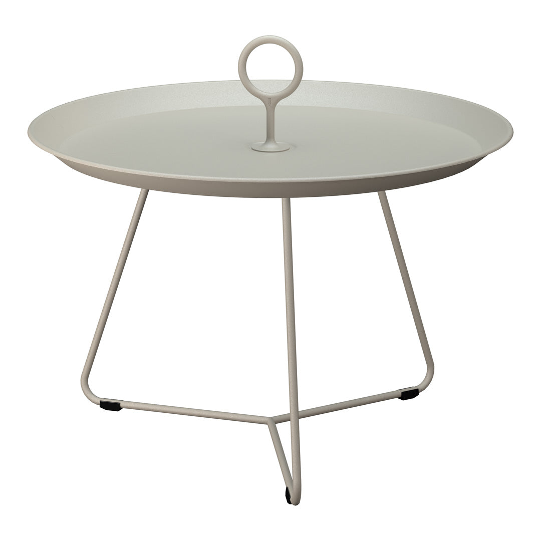 Sturdy Eyelet Outdoor Tray Table - Portable Side Table for Patio, Garden, Pool & Camping - Perfect for Drinks, Snacks & Decor