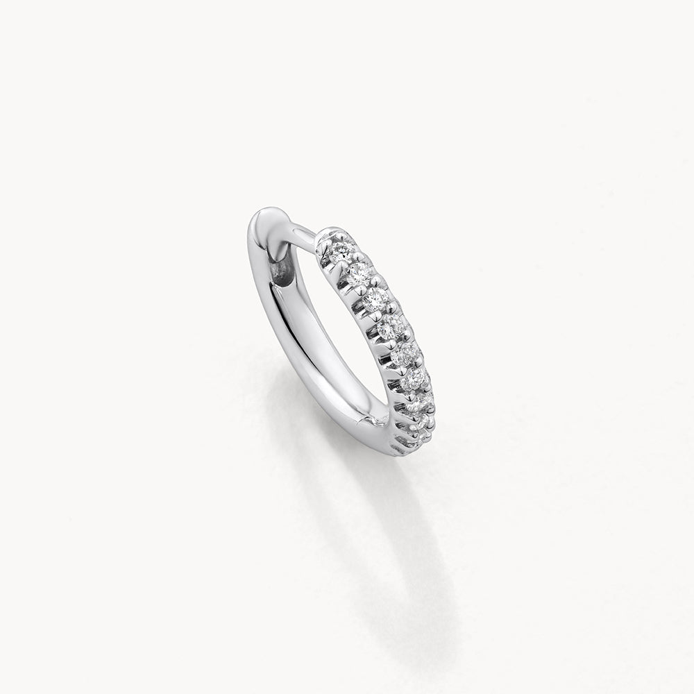 Diamond Huggie Earrings in Sterling Silver - Perfect for Everyday Wear, Date Nights & Special Occasions