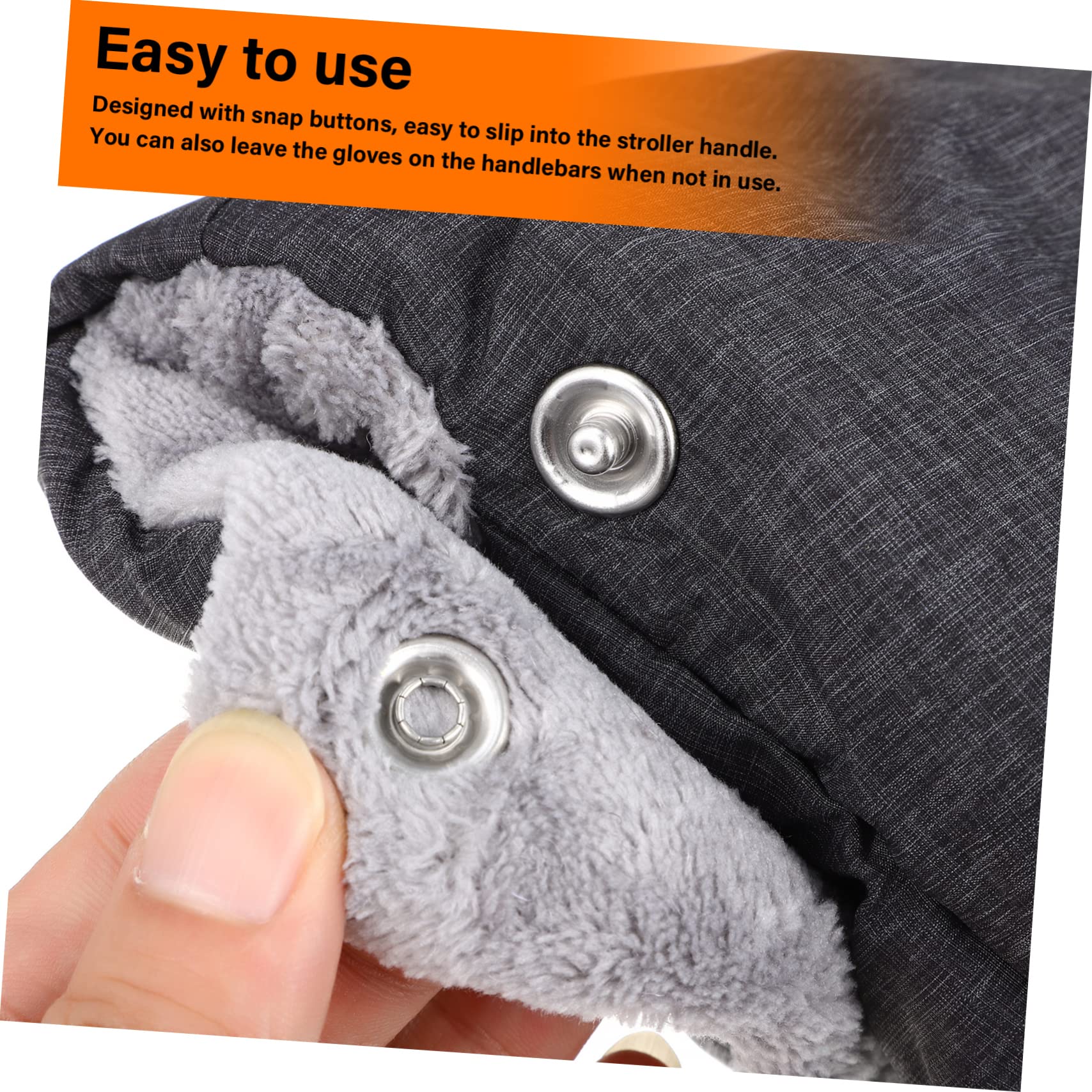 VICASKY 4 Pairs Winter Gloves for Stroller, Shopping Cart & Pram - Warm Hand Muffs for Baby Carriage Accessories - Perfect for Cold Weather, Outdoor Walks & Grocery Shopping