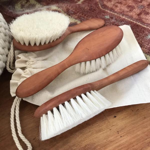Soft Bristle Baby Hairbrush for Newborns & Toddlers - Gentle Detangling & Scalp Massage - Perfect for Daily Care, Bath Time & Sensitive Skin