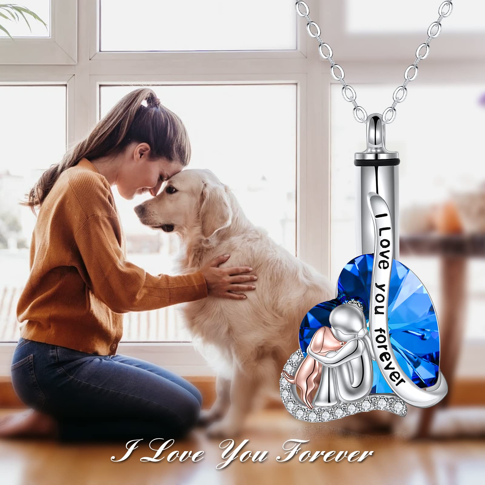 Sterling Silver Dog Pendant Necklace - Memorial Gift for Dog Lovers | Keepsake Jewelry for Women