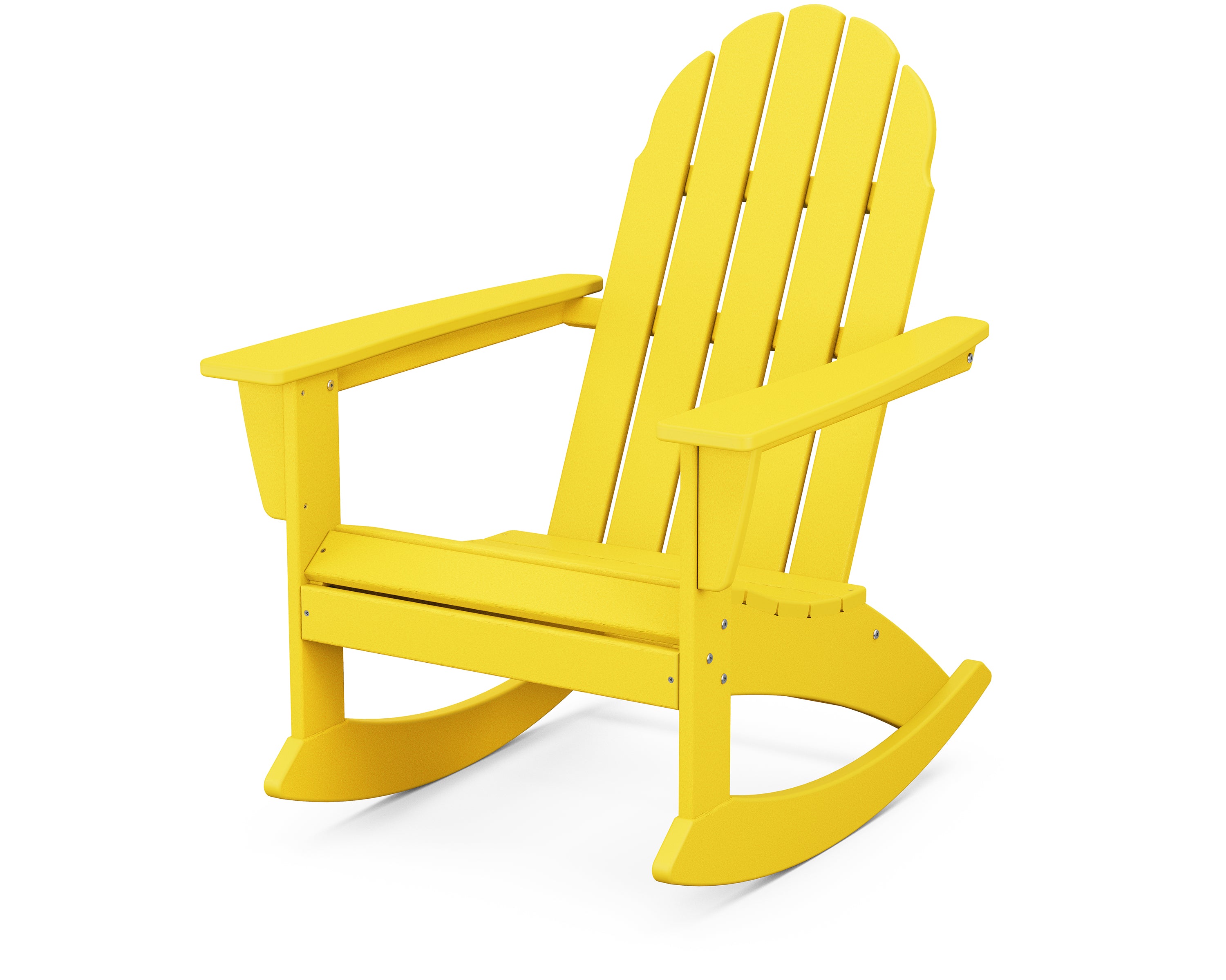 POLYWOOD Vineyard Adirondack Rocking Chair - All-Weather Outdoor Furniture for Patio, Garden & Poolside Relaxation