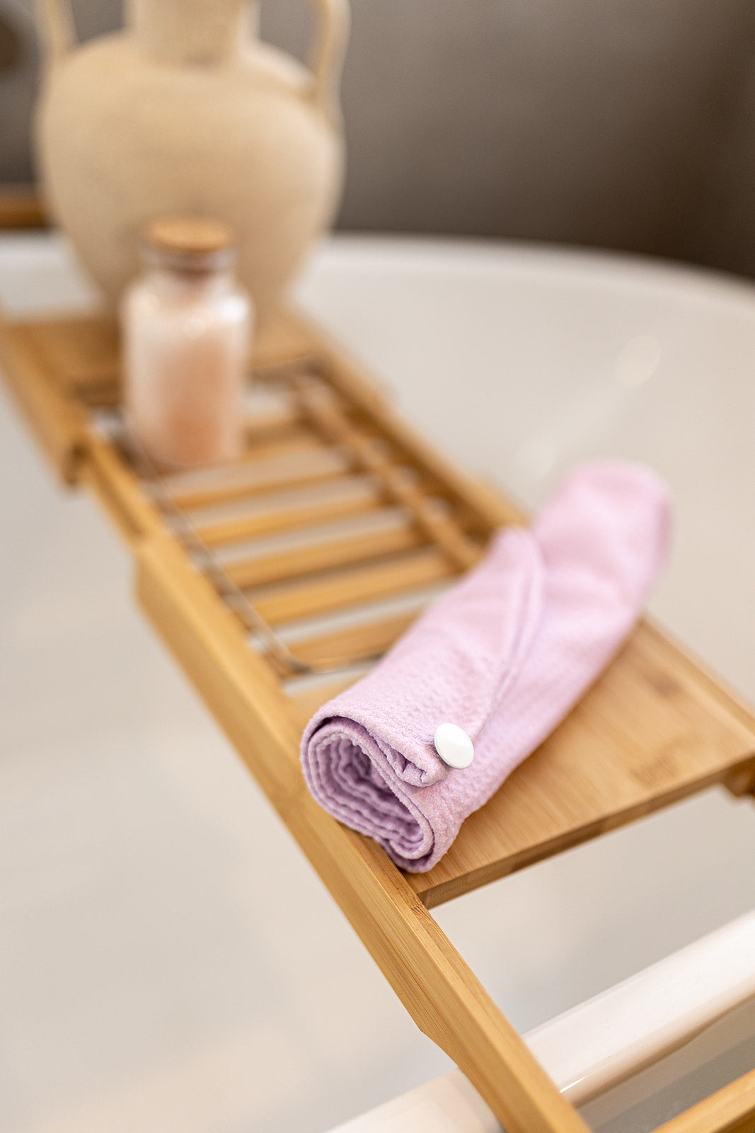 Soft Pink Microfiber Hair Towel Wrap - Quick Dry & Gentle on Hair for Women & Girls - Perfect for Post-Shower, Salon, Spa & Travel Use