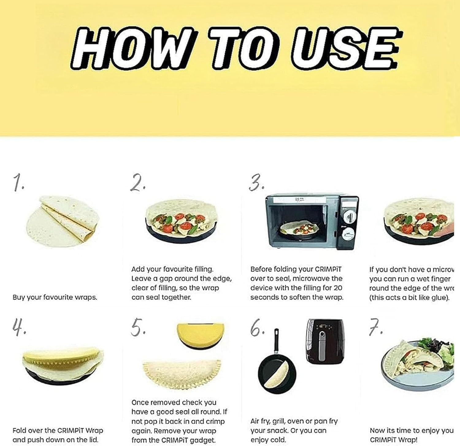 Tortilla Press & Sandwich Maker - 2-in-1 Breakfast Tool for Wraps, Quesadillas, Dumplings & Meal Prep | Easy to Use Kitchen Gadget for Quick Meals, Snacks & Party Food