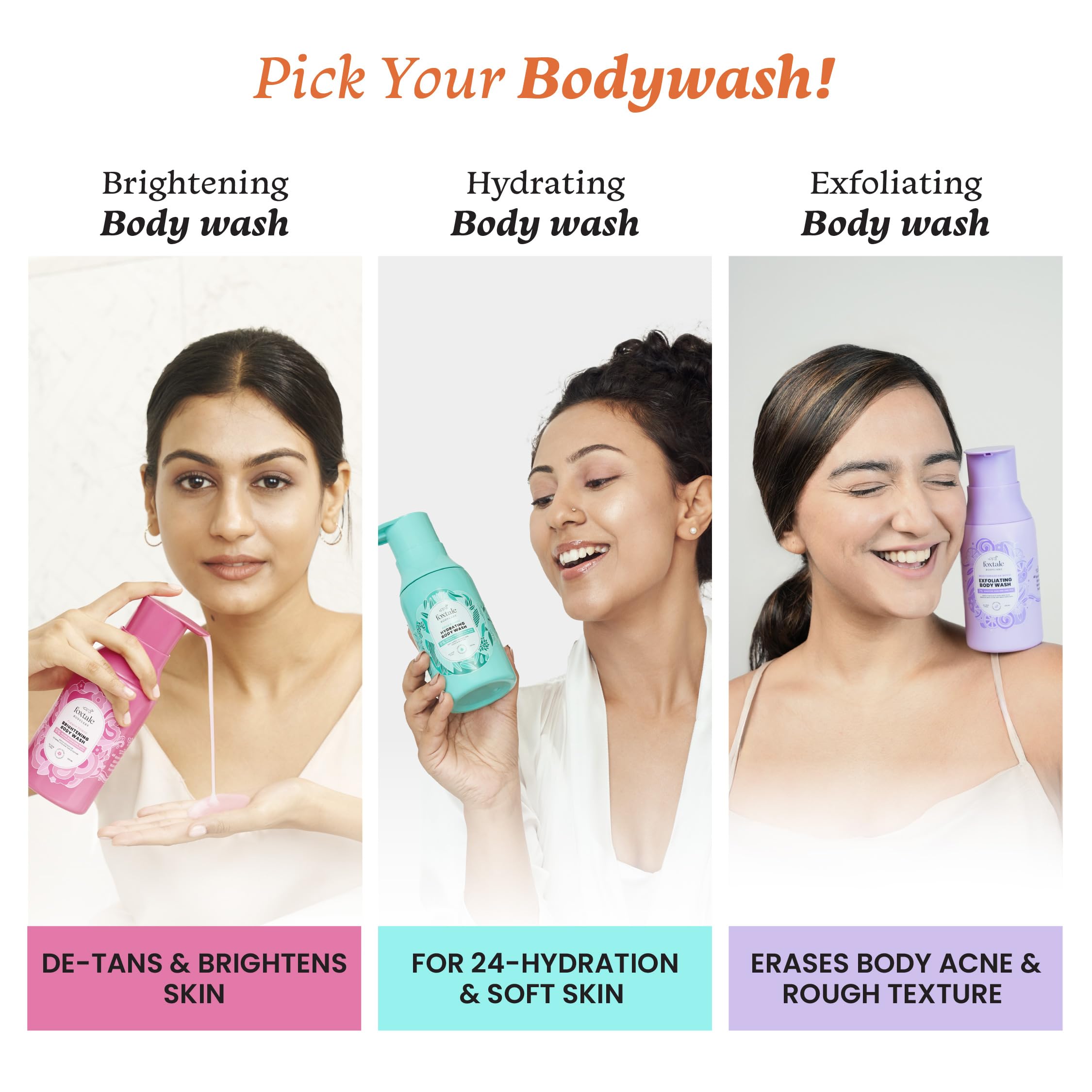 Foxtale 2% Salicylic Acid Body Wash for Acne & Ingrown Hair - Exfoliating Shower Gel with Zinc PCA for Smooth Skin - Reduces Strawberry Skin & Uneven Texture in 28 Days - 250ml Body Wash for Men & Women - Perfect for Daily Shower & Post-Workout Skincare Routine