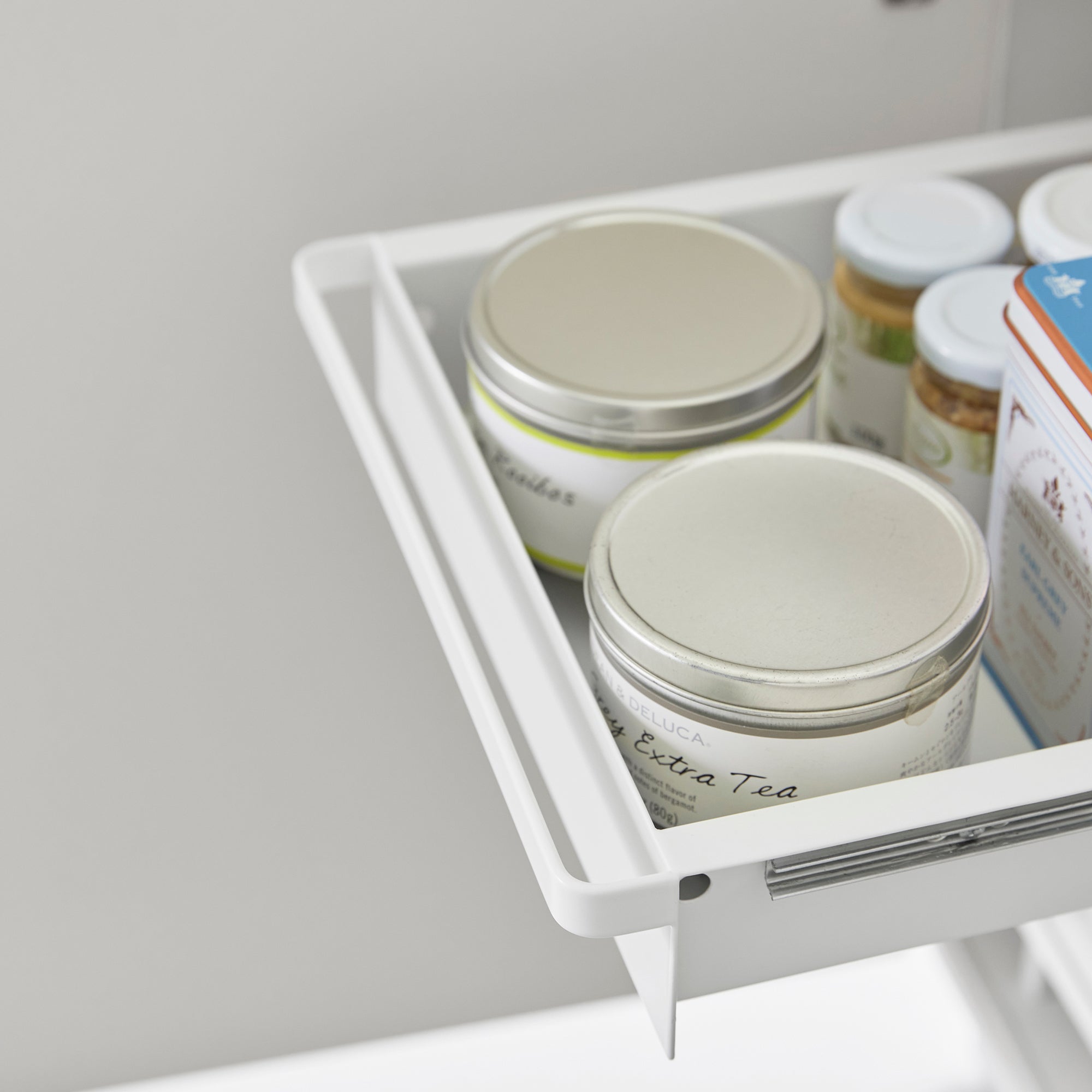 2-Tier Pull Out Shelf Organizer - Heavy Duty Steel Kitchen Cabinet Storage for Pots, Pans & Spices - Perfect for Pantry, Under Sink & Closet Organization