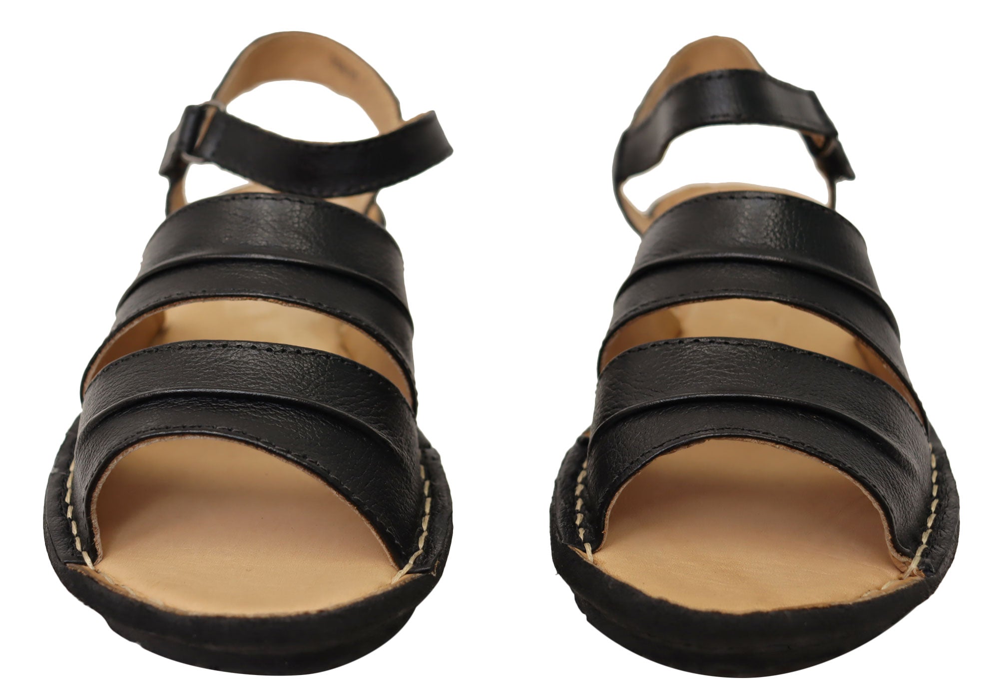 Levecomfort Women's Brazilian Leather Sandals - Comfortable Summer Casual Sandals for Beach, Vacation & Everyday Wear