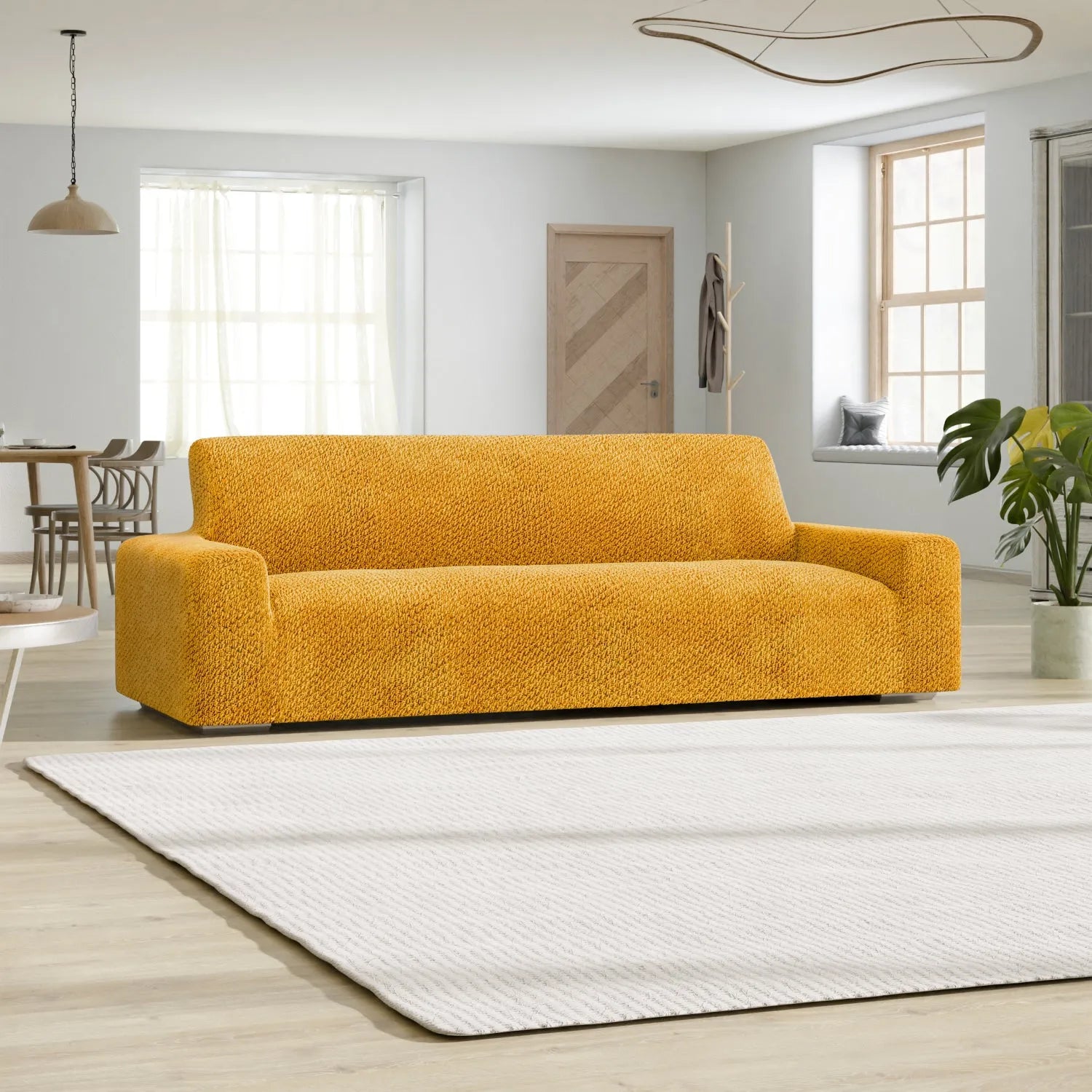 4-Seater Velvet Sofa Slipcover - Soft, Durable & Easy to Clean - Perfect for Living Room, Family Room & Home Theater