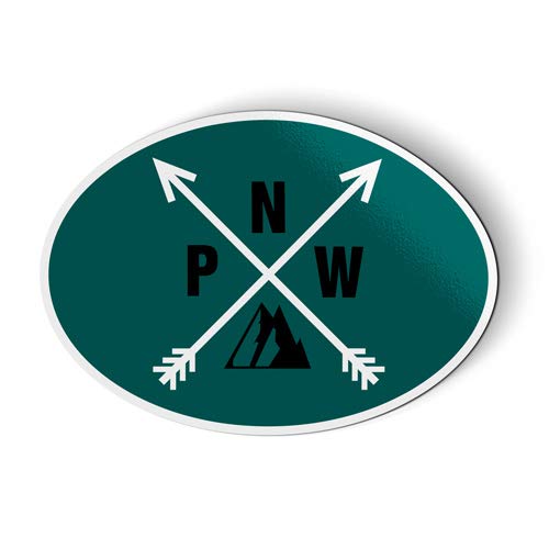 Pacific Northwest PNW Car Fridge Magnet - 5 Inch Decorative Refrigerator Magnet for Home, Office & Locker - Perfect for Travel, Gifts & Souvenirs
