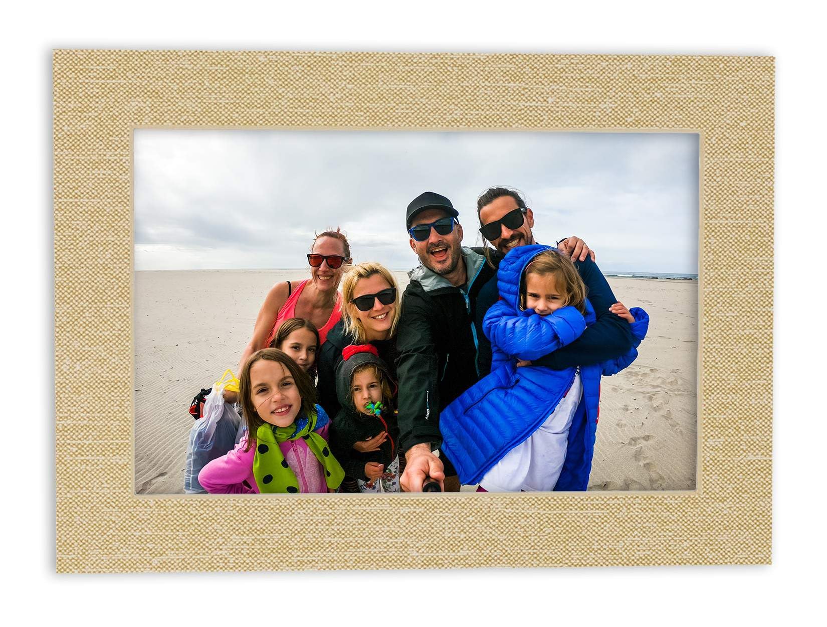 12x16 White Core Linen Picture Frame Mat for 8.5x11 Photos - Acid-Free Archival Quality - Perfect for Home Decor, Gallery Displays & Wedding Photos
