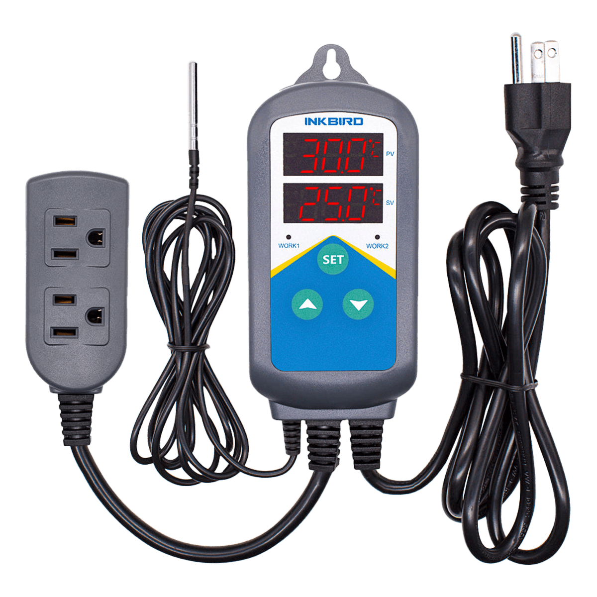 ITC 306T Digital Temperature Controller - Precise Thermostat for Home Brewing, Aquariums & Reptile Tanks | Dual Display & PID Control