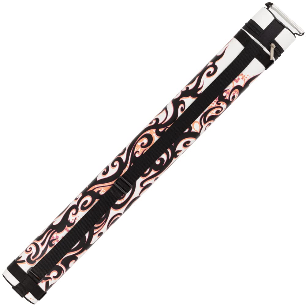 Athena ATHC03 Heartburn 2 Butt 2 Shaft Hard Pool Cue Case - Pink/White | Durable Protective Billiard Accessory for Pool Players