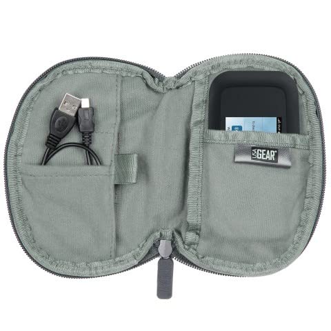 USA Gear Portable Charger Case - Soft Neoprene Power Bank Holder with Belt Loop & Wrist Strap - Compatible with INIU, Anker PowerCore, Apple MagSafe - Perfect for Travel, Hiking, and Outdoor Activities