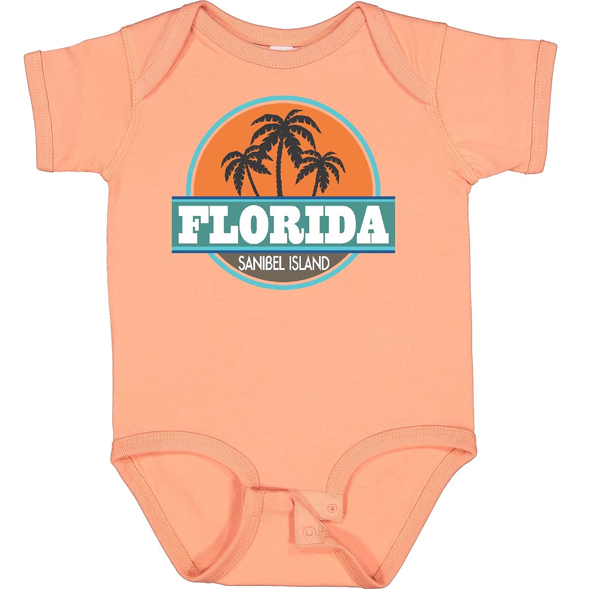 Inktastic Sanibel Island Florida Beach Cities Baby Bodysuit - Cute Infant Onesie for Boys & Girls - Perfect Gift for Beach Vacations, Family Trips & Summer Outfits