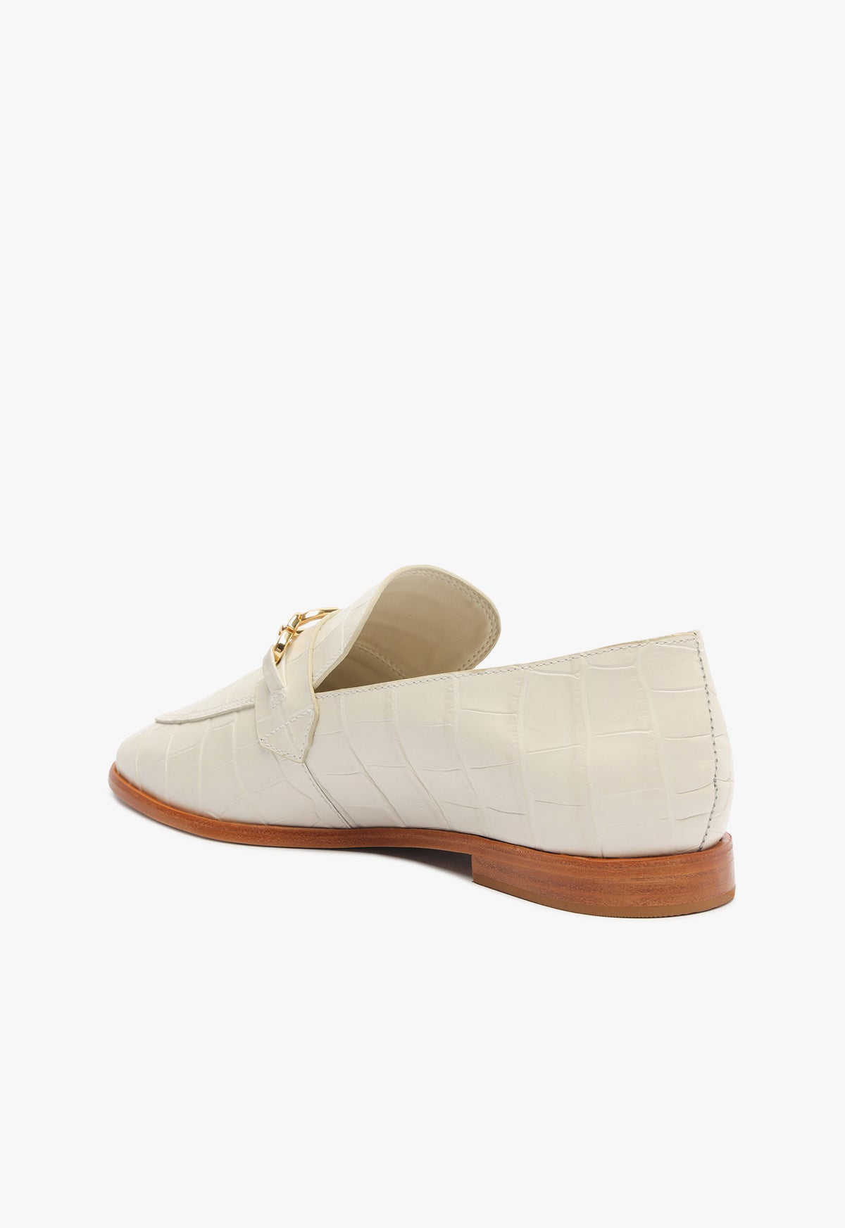 Morgan Crocodile Embossed Leather Flats for Women - F24 Heel Height, Comfortable & Stylish (S2202500100002) - Perfect for Office, Casual Outings & Daily Wear