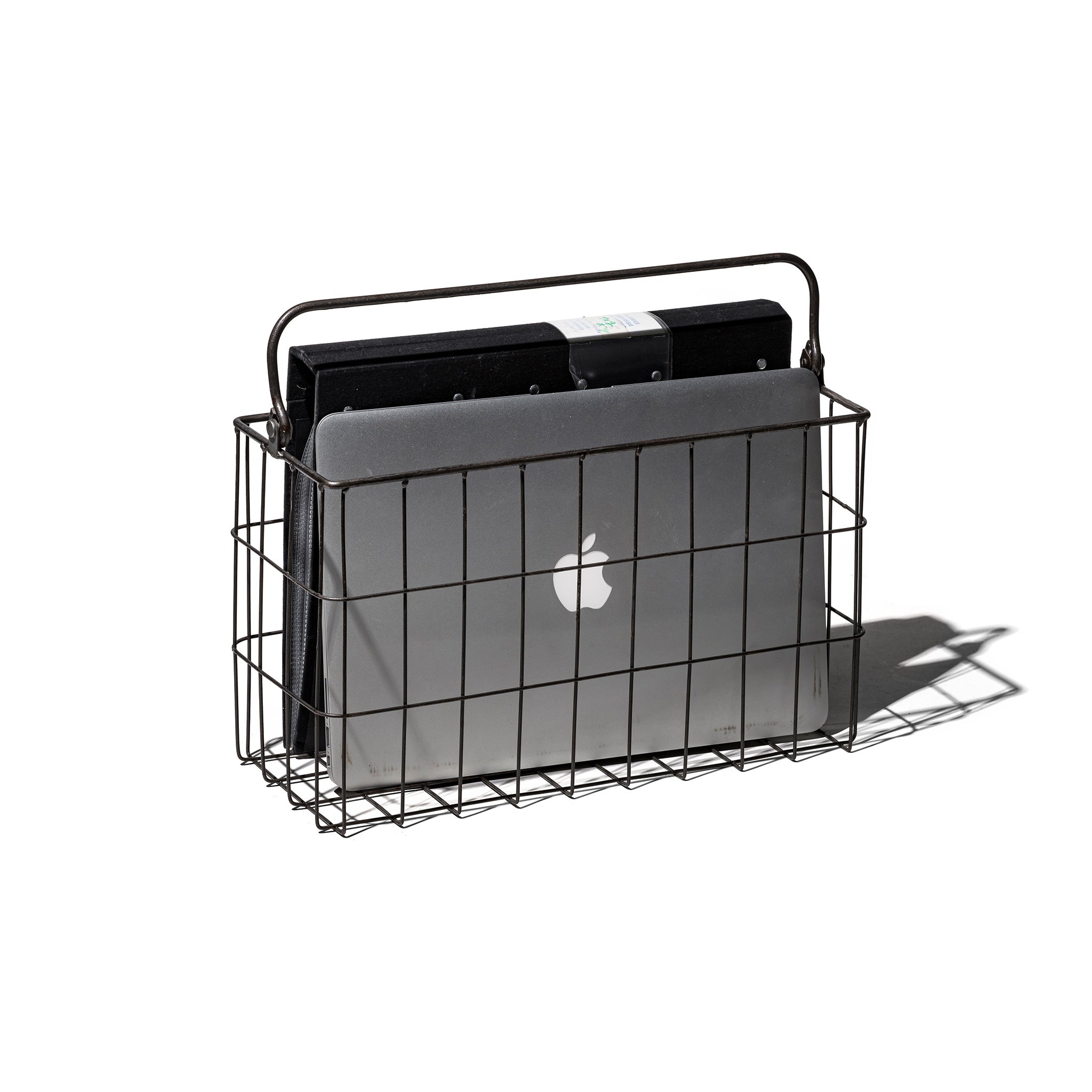 Wire Magazine Basket - Organizer for Home, Office & Kitchen Storage - Perfect for Books, Newspapers & Office Supplies