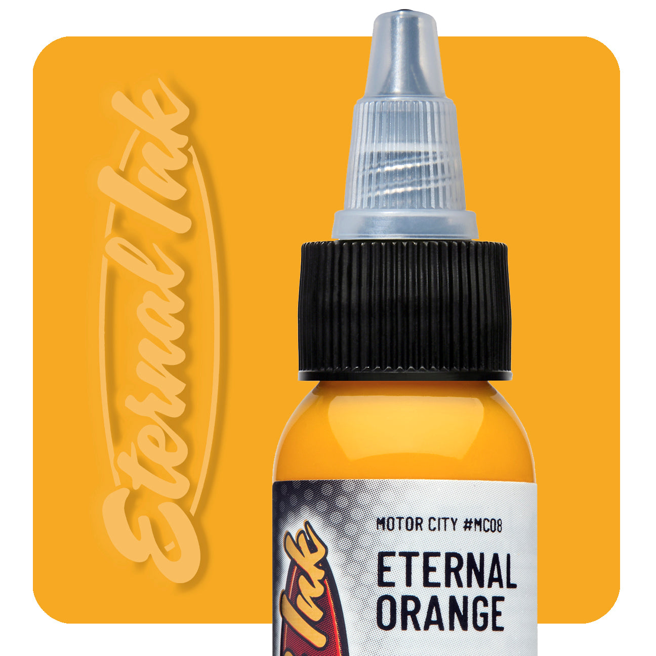 Eternal Motor City Eternal Orange Ink 1oz - Premium Waterproof Calligraphy Ink for Fountain Pens, Dip Pens & Art Projects - Perfect for Lettering, Illustration & DIY Crafts